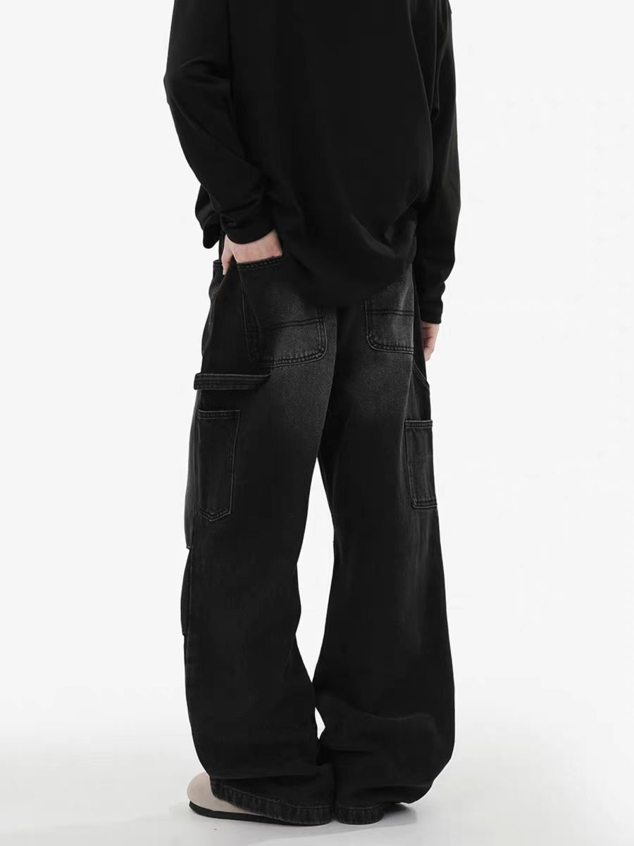 Japanese Brand × Jean Casual workwear high street baggy washed jeans Size US 34 / EU 50 - 2 Thumbnail