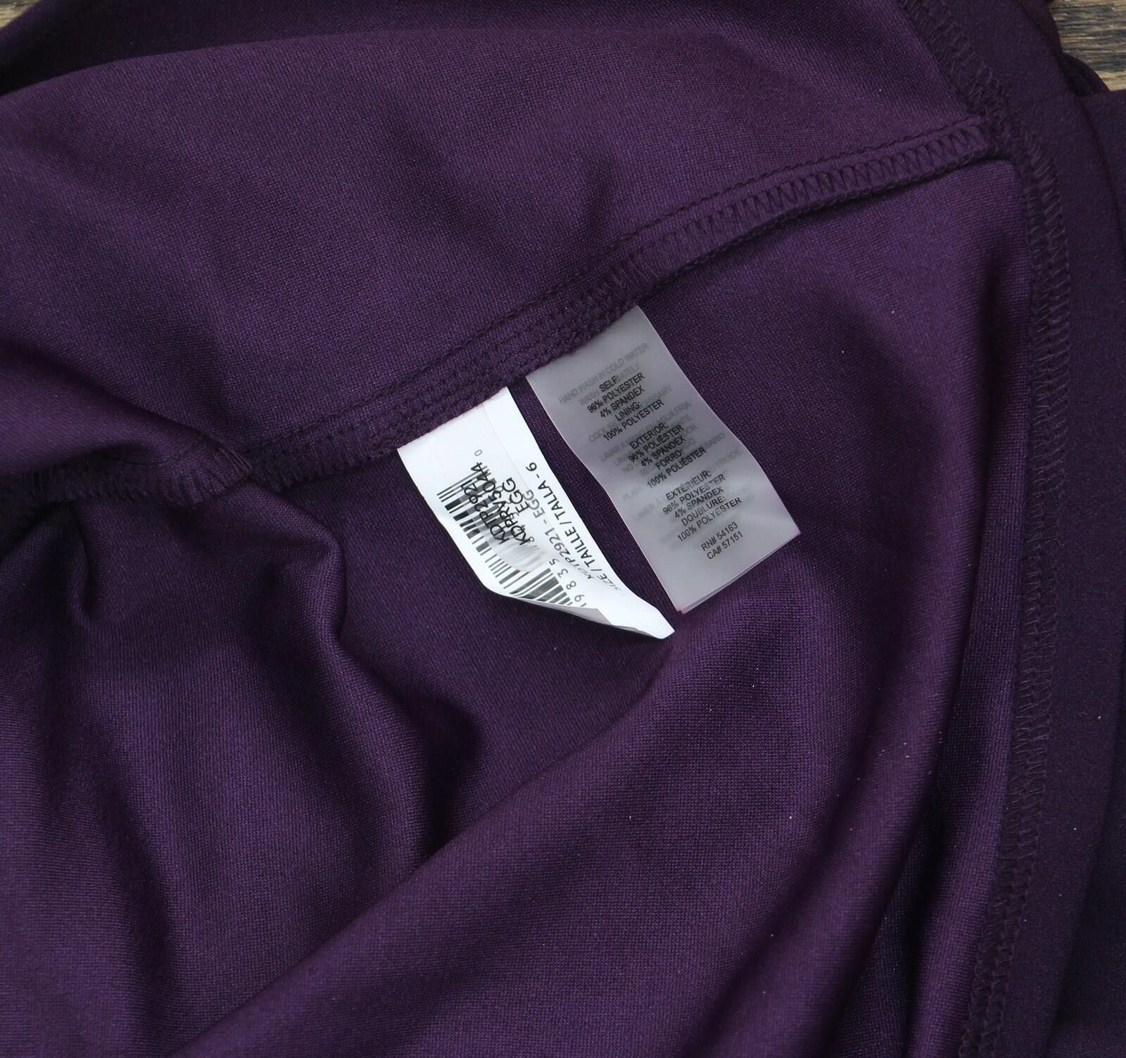 Other New Kensie Womens Tie-waist Dress Kdtp2921 Eggplant Purple 6 Size M / US 6-8 / IT 42-44 - 5 Thumbnail