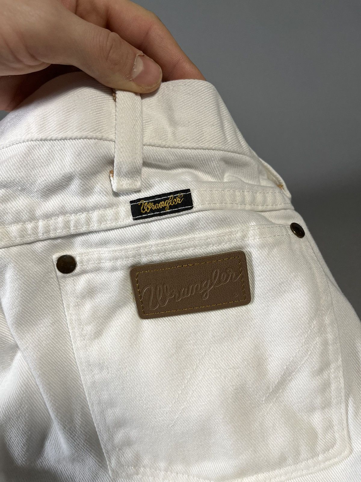 Wrangler White Wrangler Jeans Made in USA Size US 30 / EU 46 - 6 Thumbnail