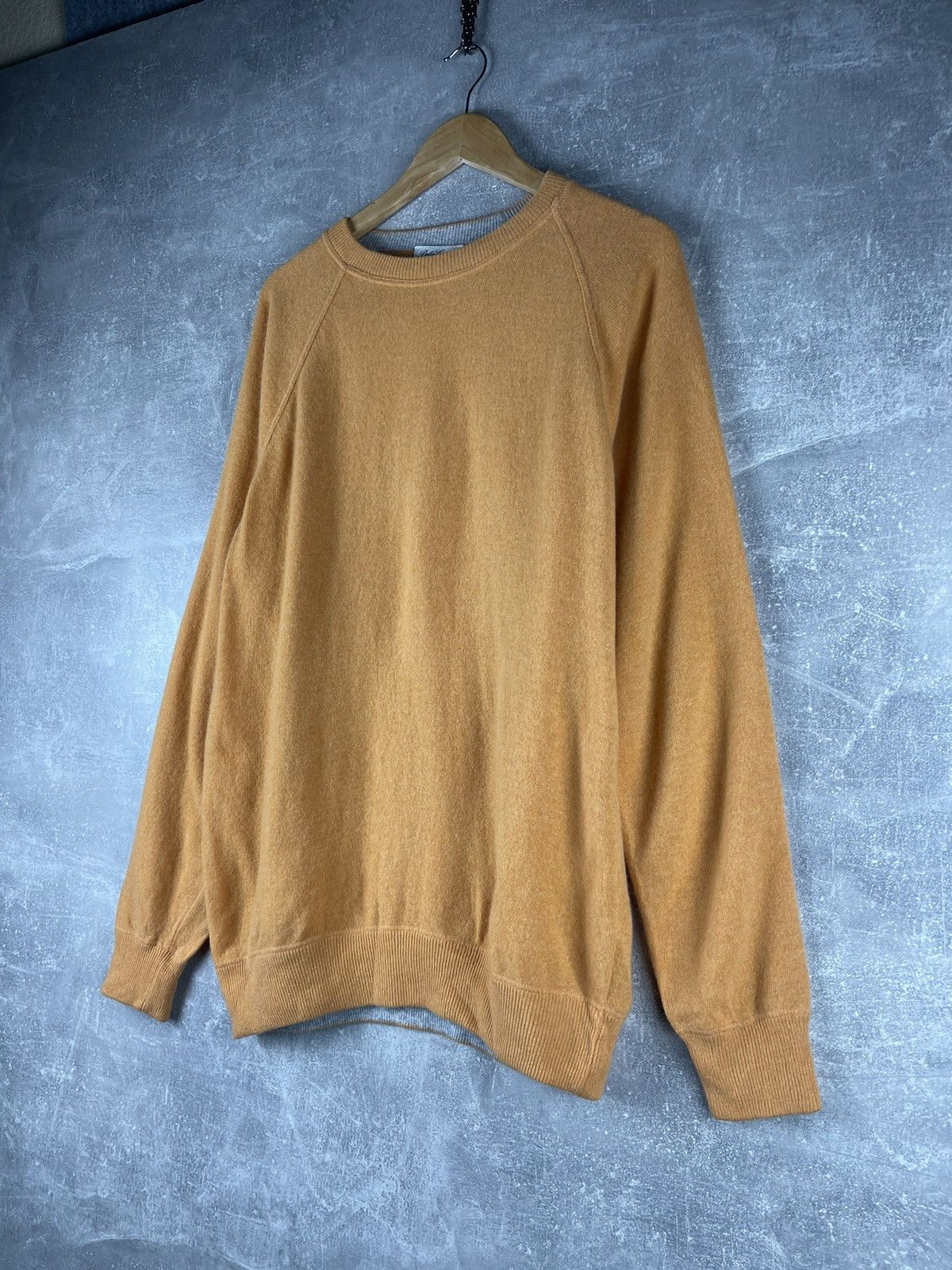 Other Della Ciana Supergeelong Merino Wool Sweater Camel Brown Size US L / EU 52-54 / 3 - 2 Thumbnail