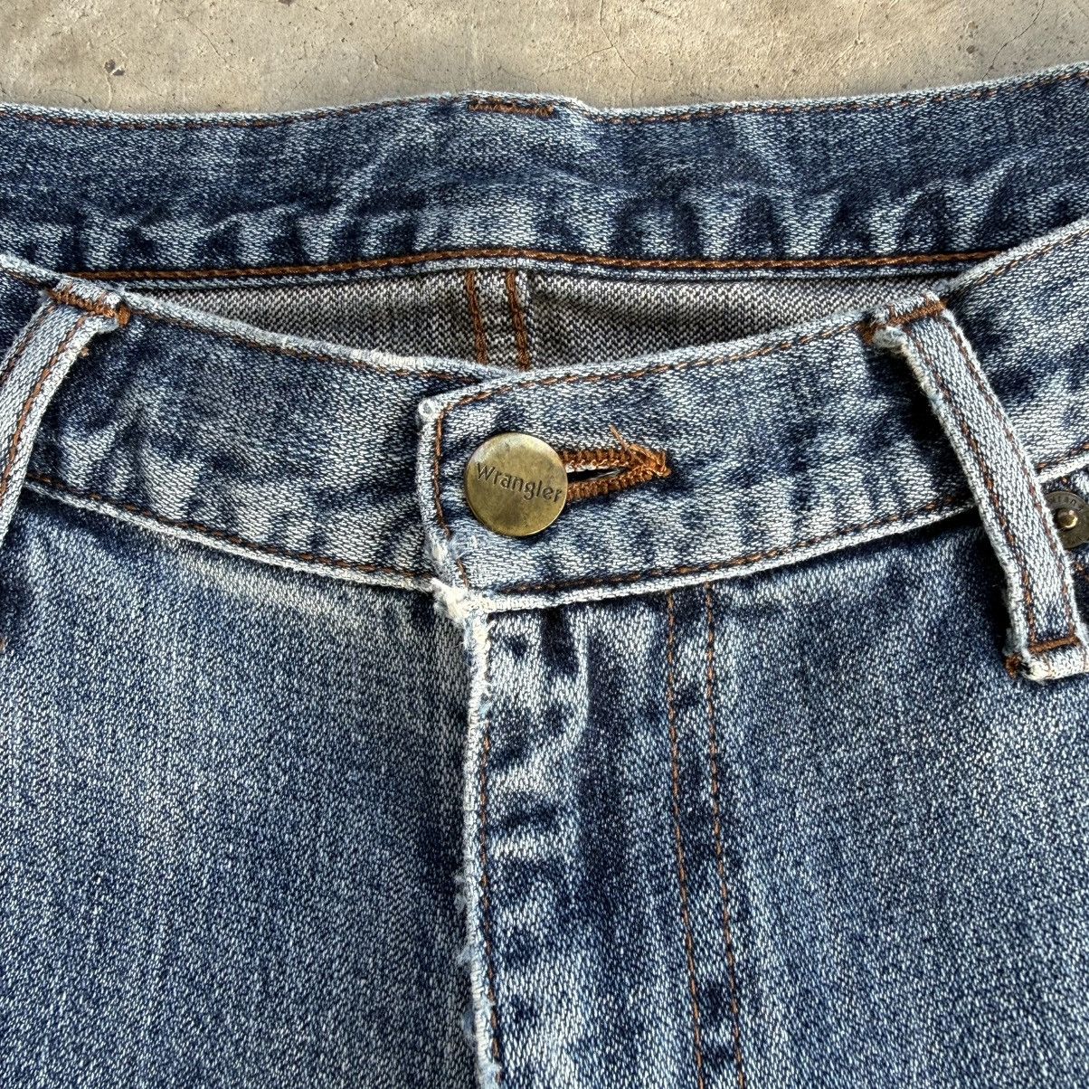 Wrangler W36x31.5 Vintage Wrangler Faded Mud Wash Denim Jean pants Size US 36 / EU 52 - 5 Thumbnail