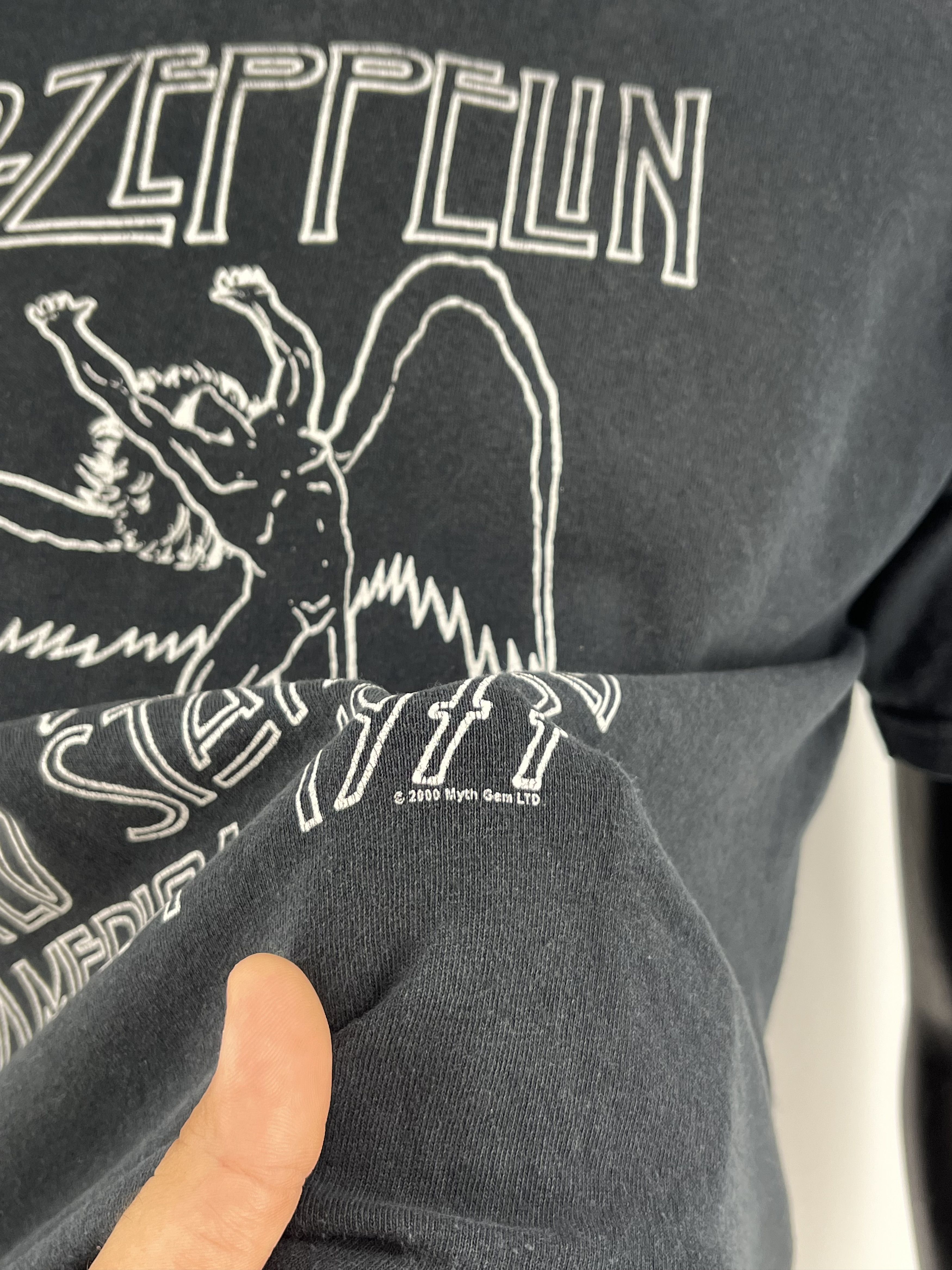 Band Tees × Vintage VINTAGE 2000 LED ZEPPELIN 'UNITED STATES OF AMERICA 1977' Size US M / EU 48-50 / 2 - 8 Thumbnail