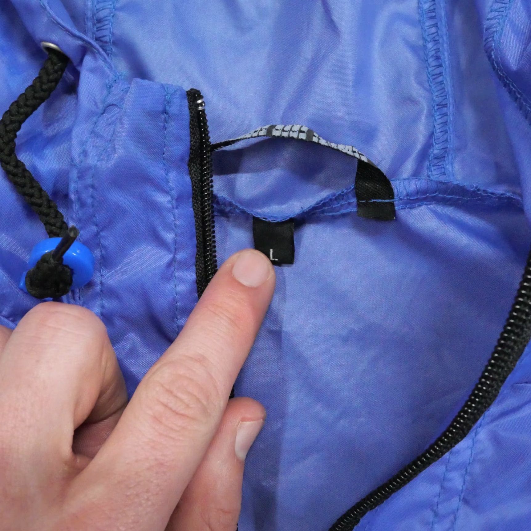 Sony VINTAGE Sony Handycam Jacket Windbreaker 90s Blue Purple Hooded Adult L Mens Jacket Size US L / EU 52-54 / 3 - 6 Thumbnail