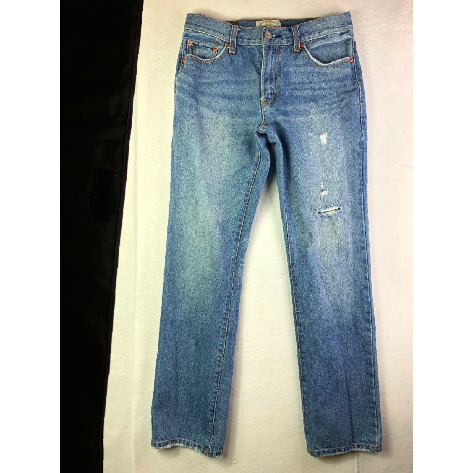Aeropostale AeroPostale Essex Straight Leg Jeans Mens 29x29 Blue Denim Medium Zip Logo Vintage Not N/A Size US 29 - 2 Thumbnail