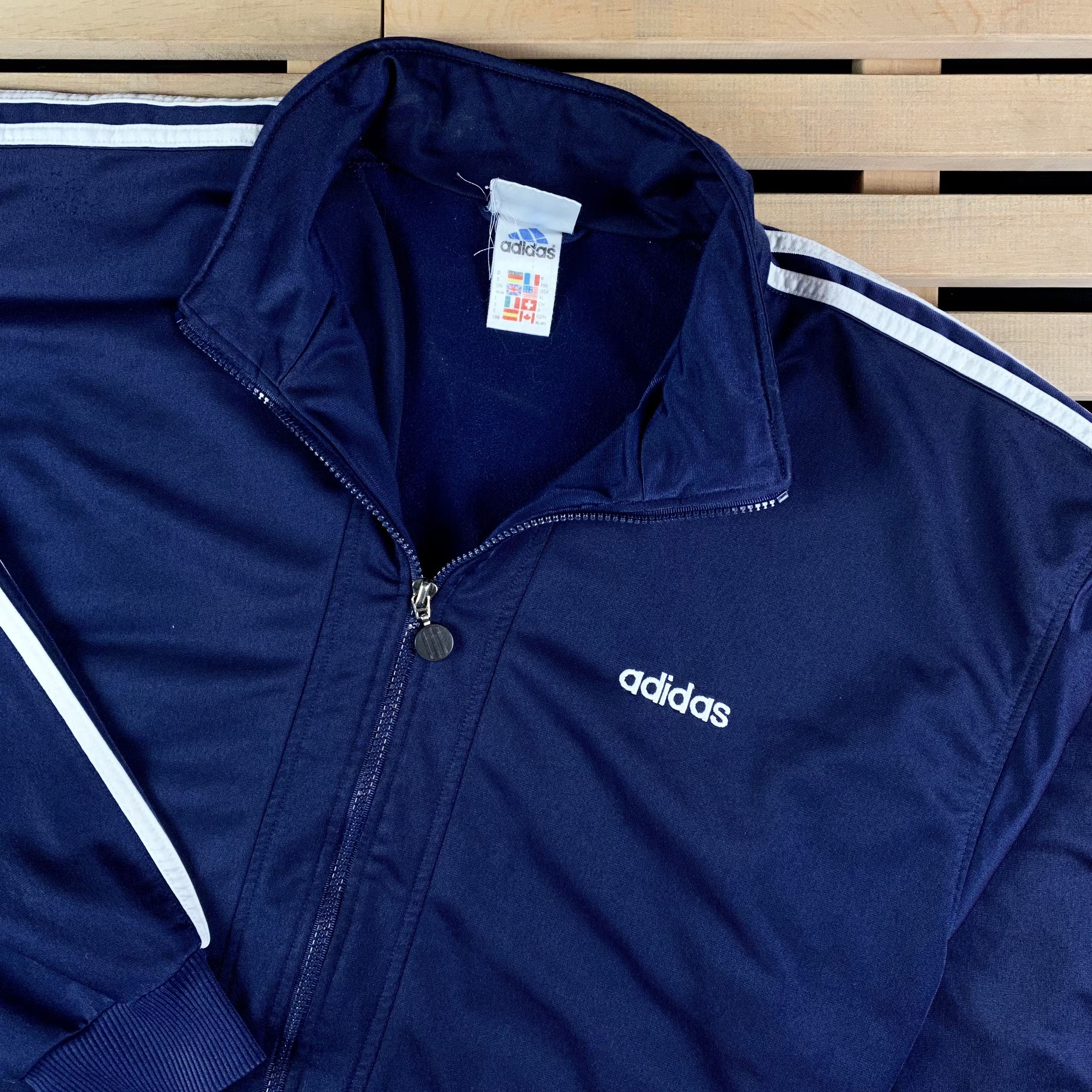Adidas × Vintage Mens Zip Bomber Adidas Vintage Size XL Size US XL / EU 56 / 4 - 2 Thumbnail