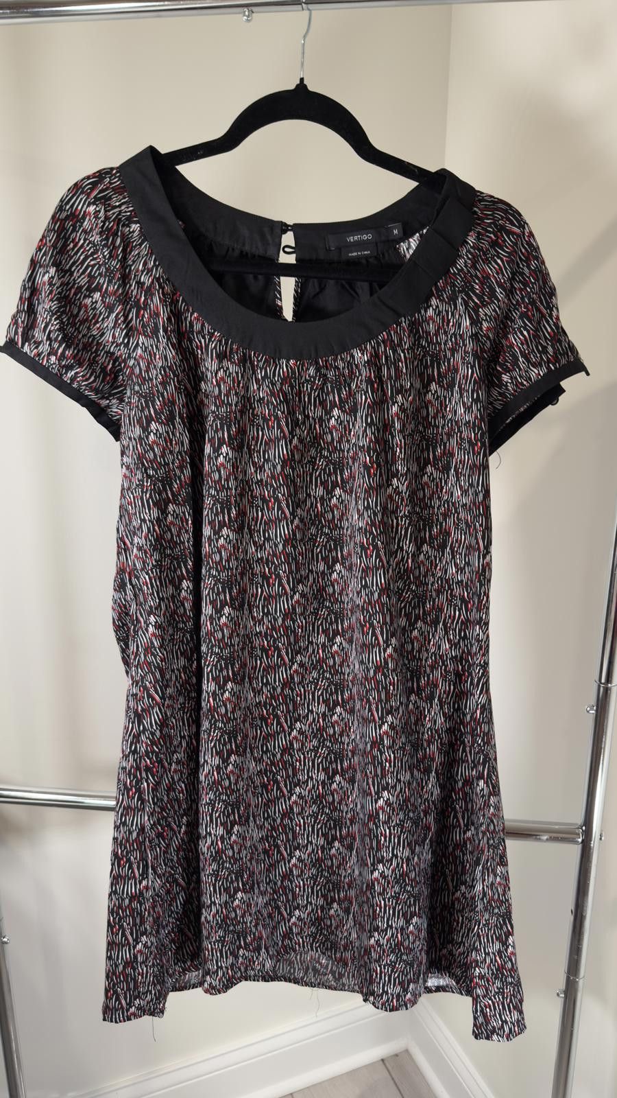 Designer Stylish Vertigo Printed Dress - Medium Size M / US 6-8 / IT 42-44 - 1 Thumbnail