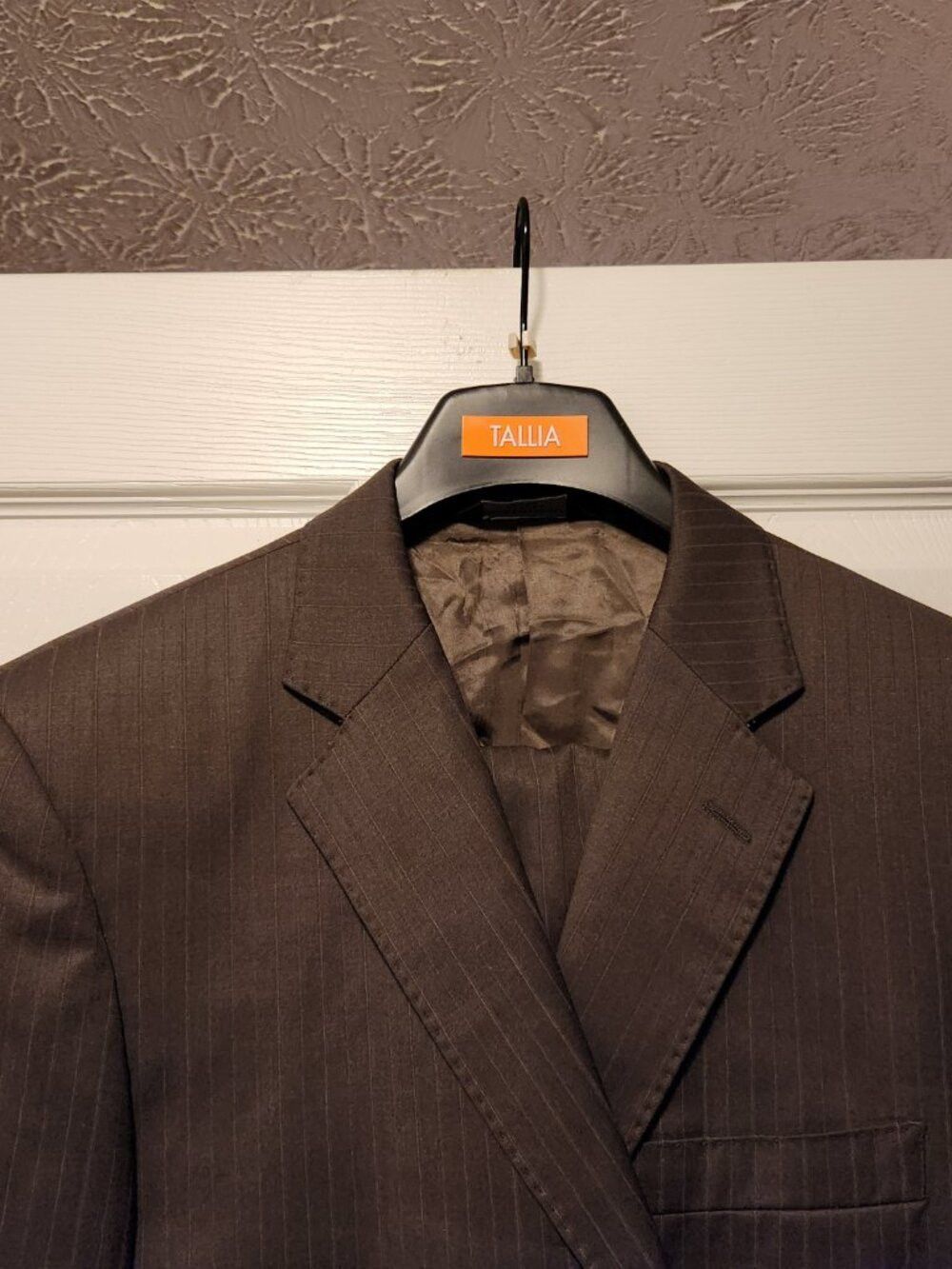 Pronto Uomo pronto uomo men's brown 100%wool 2 PC suit size: 40R Size 40R - 2 Thumbnail