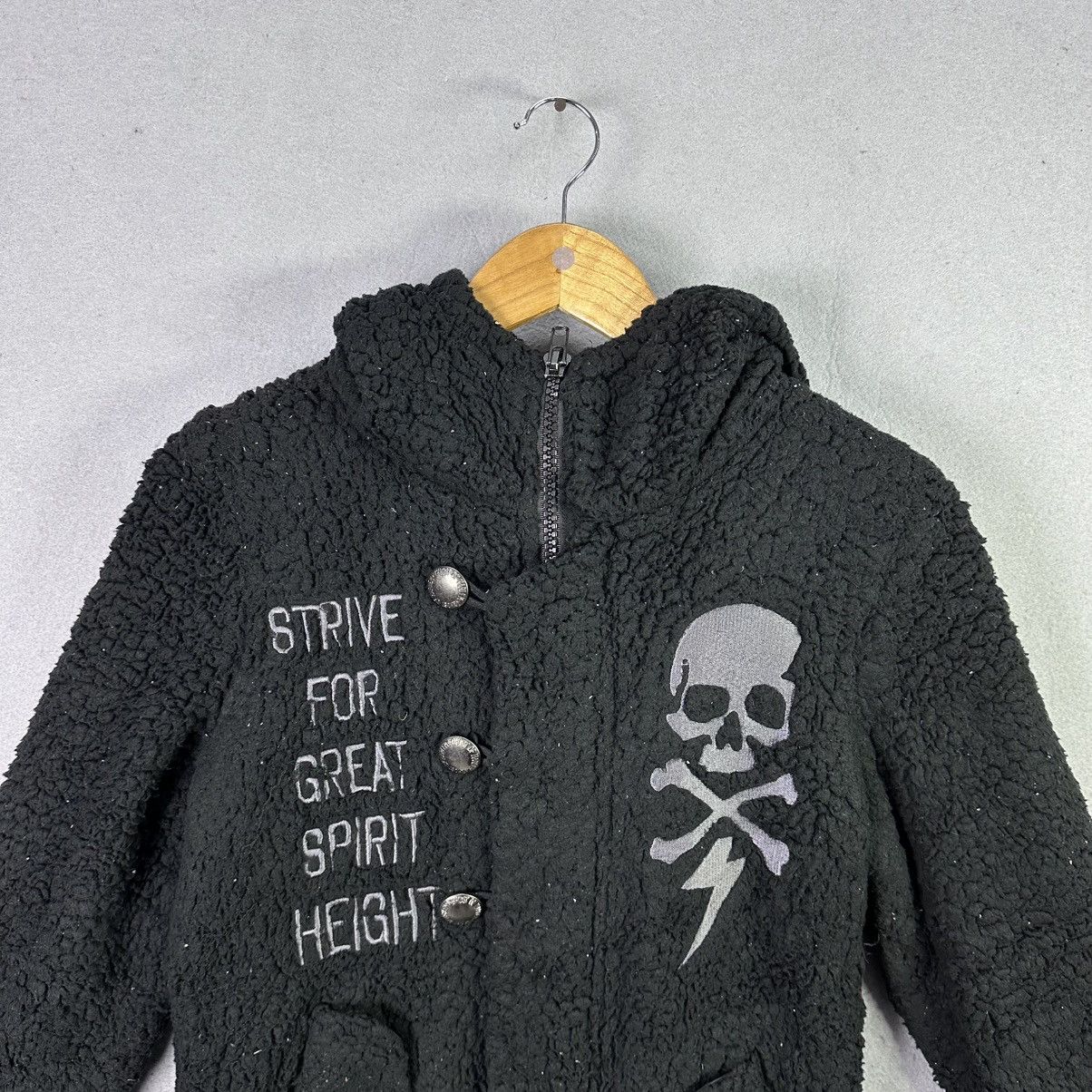 Japanese Brand Ghost Of Harlem Fleece Hoodie Jacket Black Skull Graphic Size US S / EU 44-46 / 1 - 2 Thumbnail