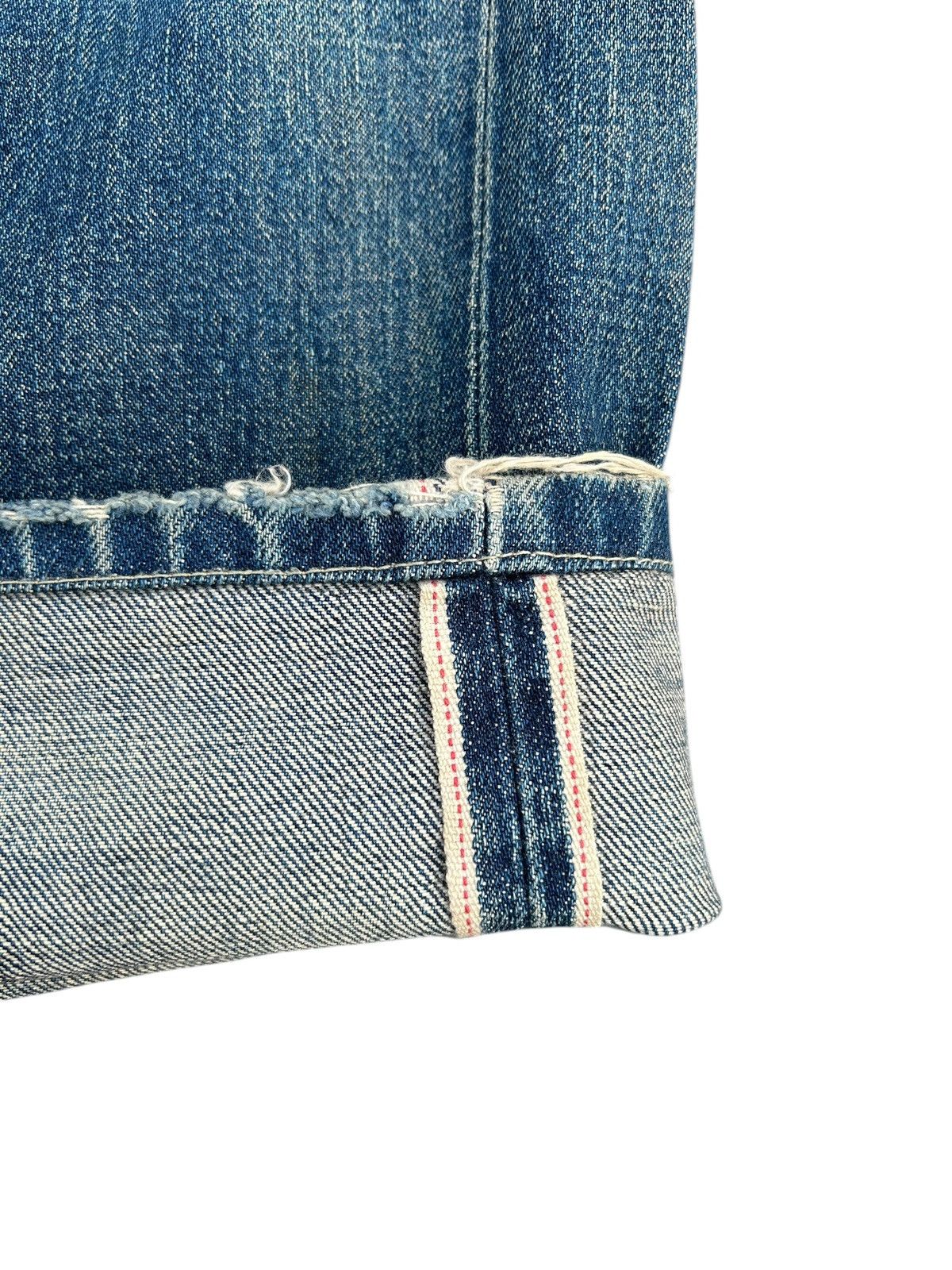 Kapital Thrashed Vintage Levis Big E Selvedge Denim Jeans Size US 33 - 3 Thumbnail