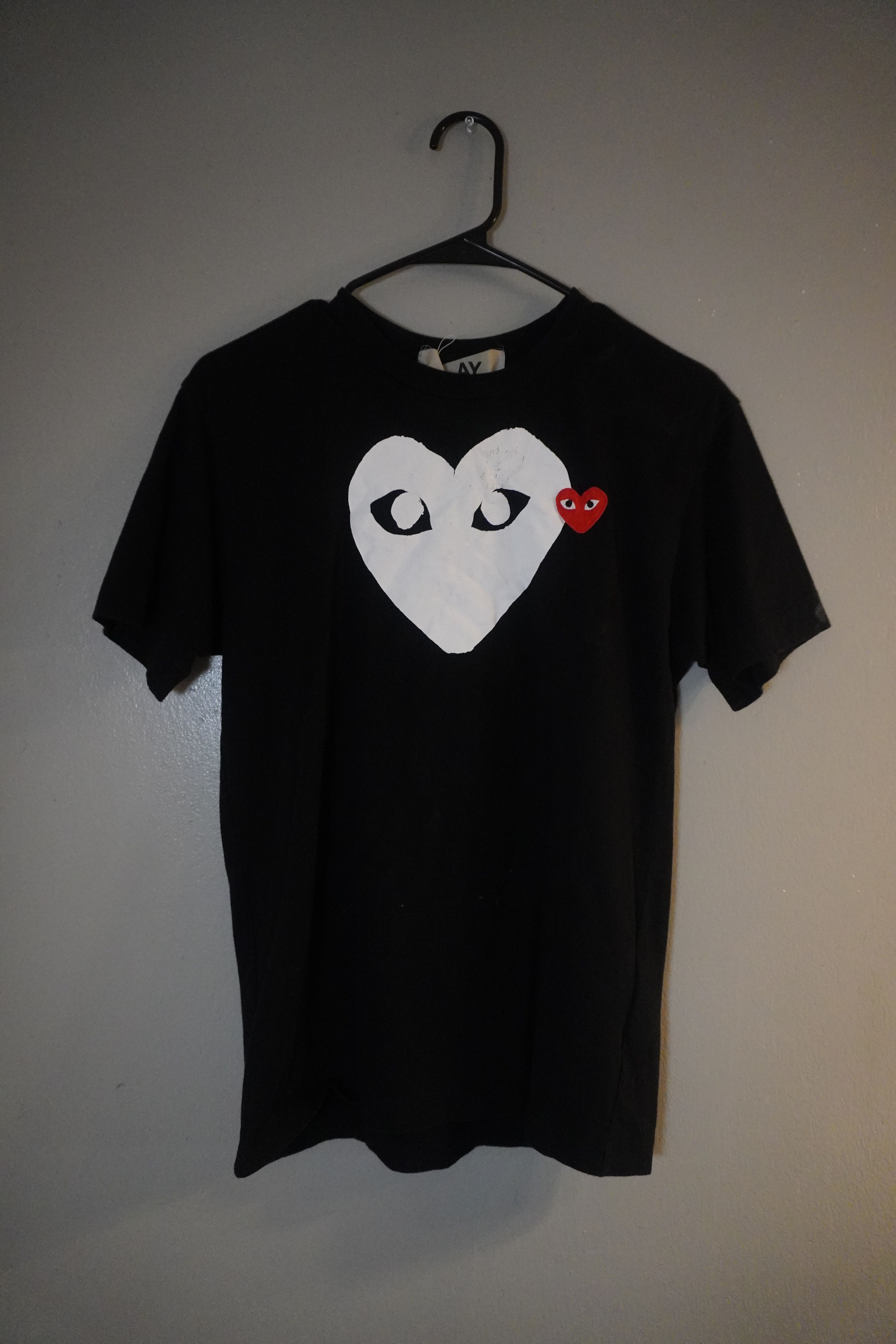 Comme des Garcons Size M Comme des Garçons PLAY Black T-Shirt Size US M / EU 48-50 / 2 - 1 Thumbnail