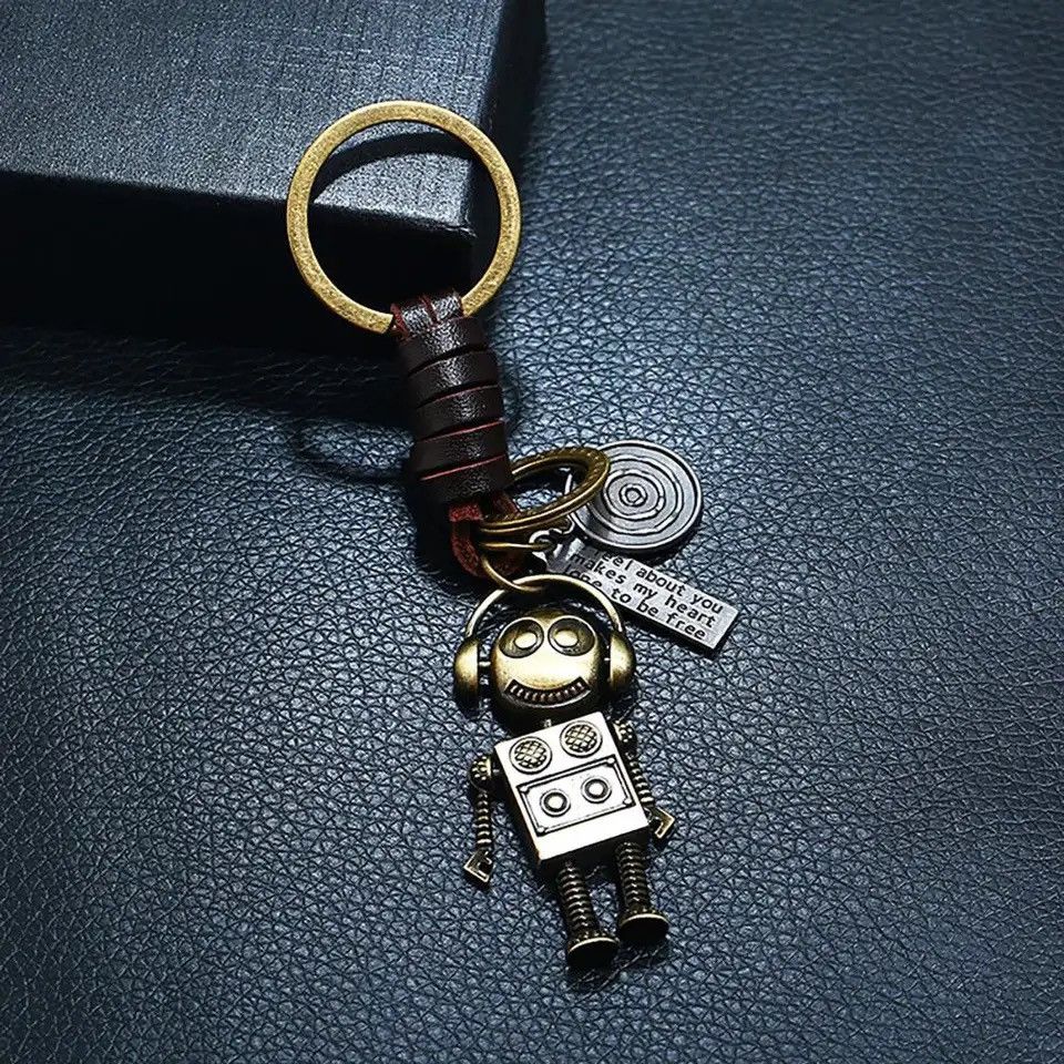Vintage Robot Astronaut Small Size Mini Robot Astronaut Keychain Size ONE SIZE - 2 Thumbnail
