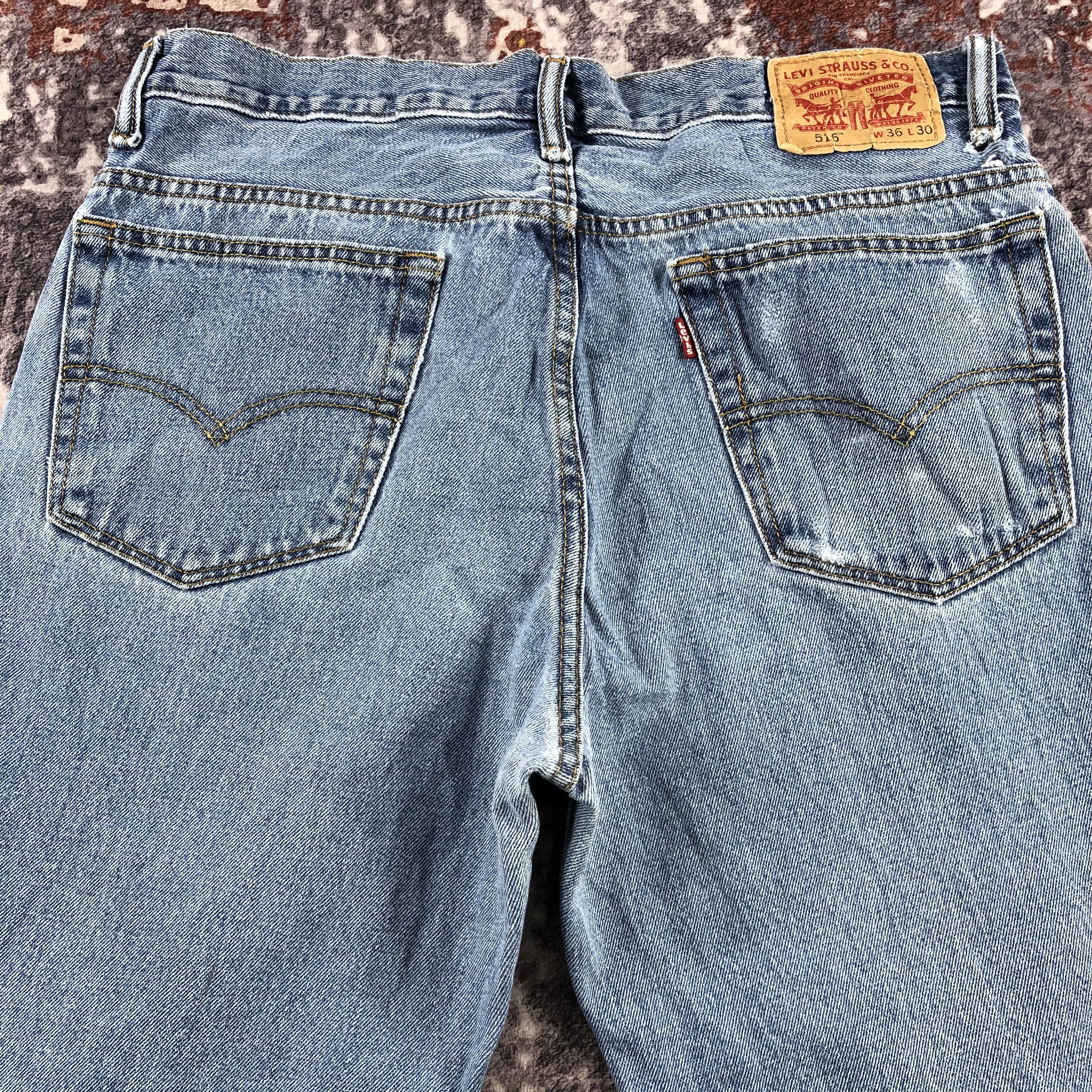 Levi's × Vintage Vintage Blue Wash Levis 516 Jeans-JM3172 Size US 34 / EU 50 - 5 Thumbnail
