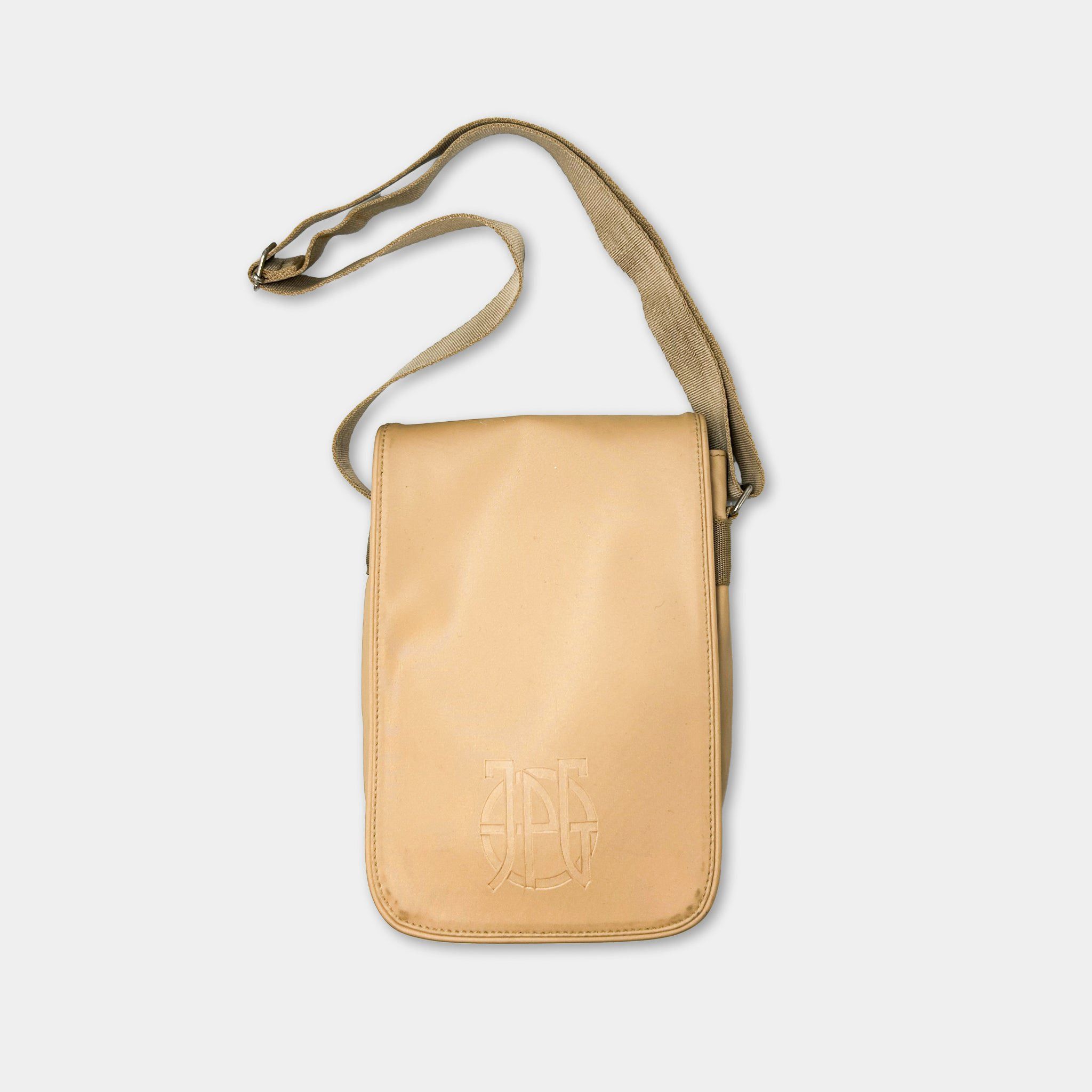 Jean Paul Gaultier Jean Paul Gaultier 2000's Tan Leather Logo Bag Size ONE SIZE - 1 Thumbnail