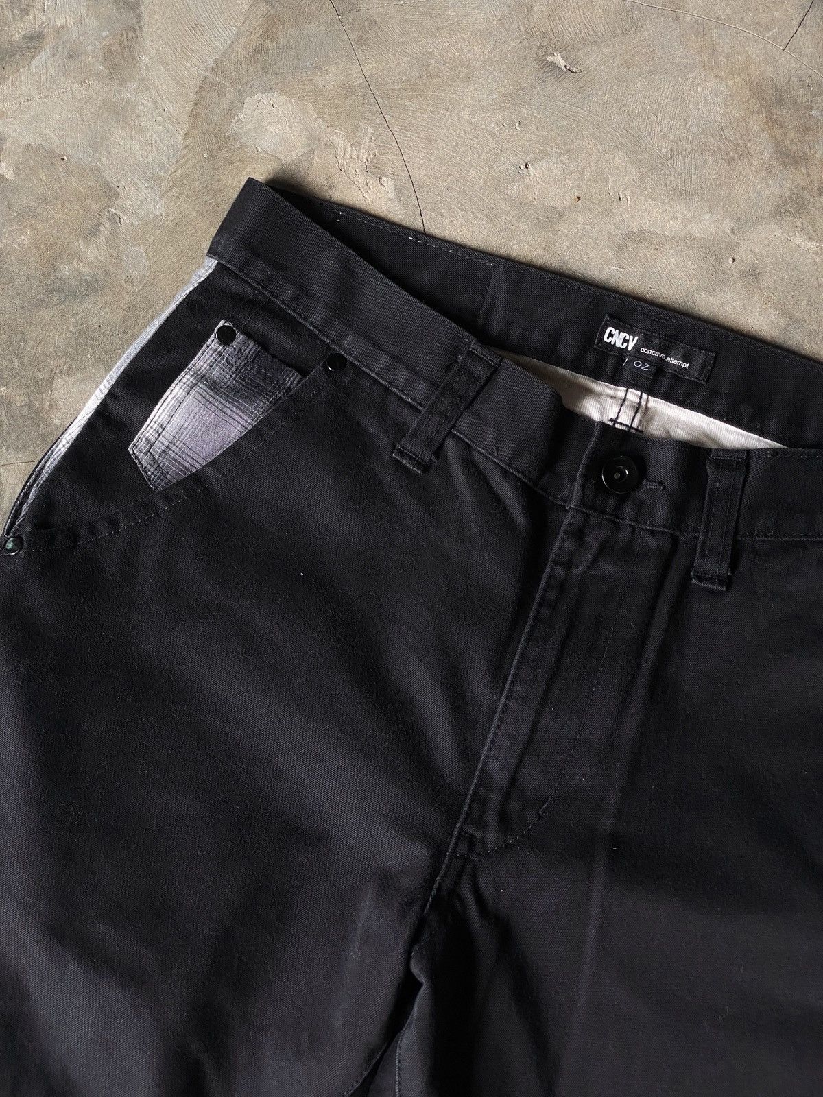 Japanese Brand 2000s CNCV Concave Attempt Japanese Brand Plaid Double Layer Size US 31 - 4 Thumbnail