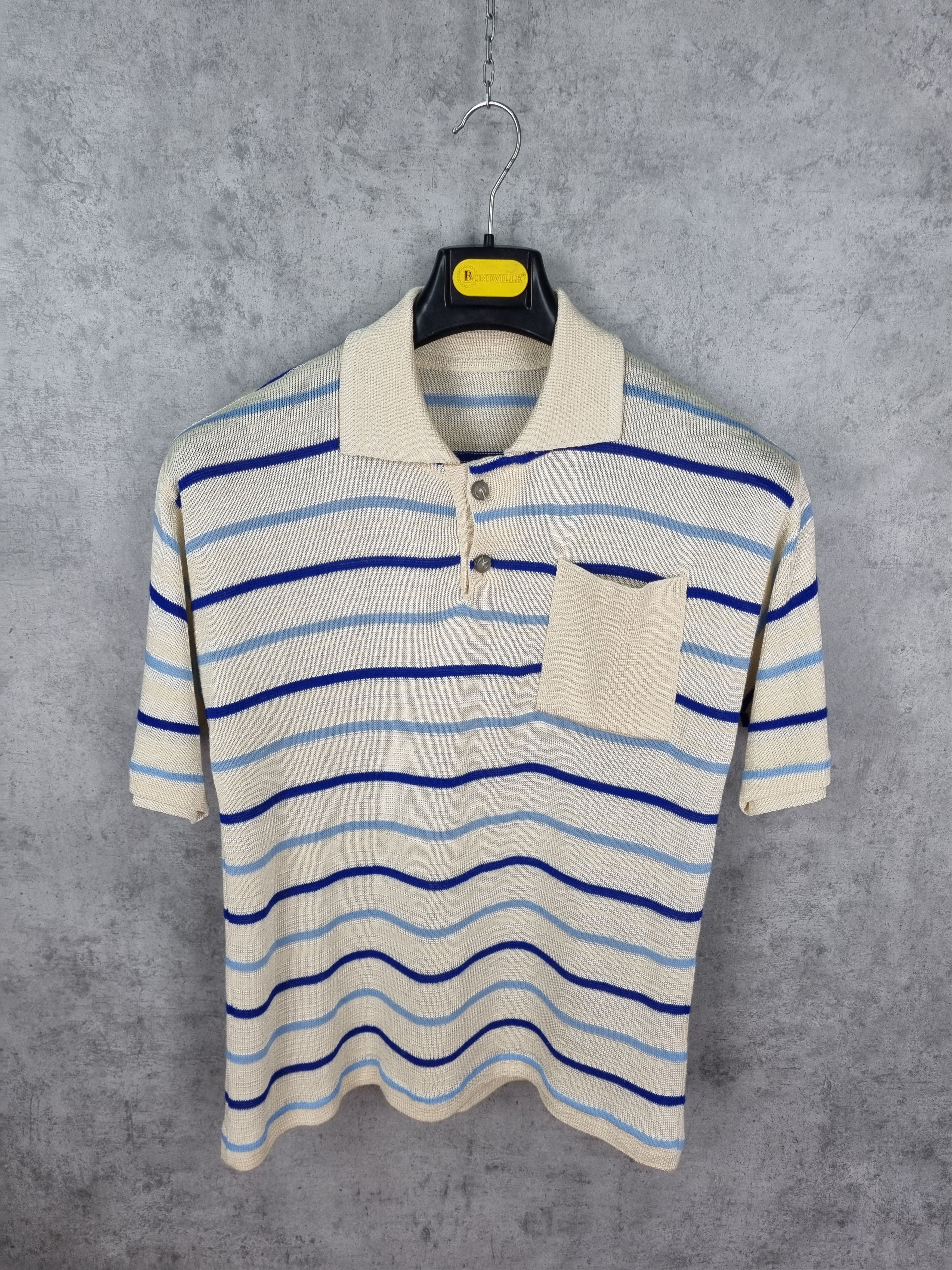 Vintage 90s Rare Knitted Vintage Polo Size US M / EU 48-50 / 2 - 3 Thumbnail