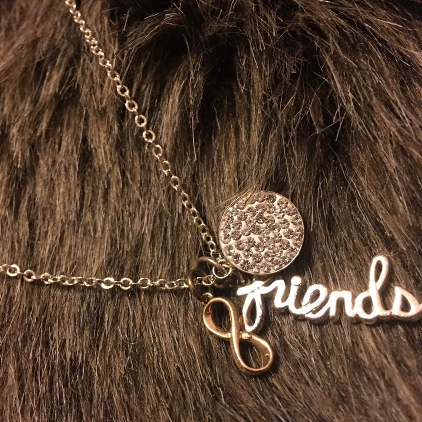 Jewelry Gold and silver tone “friends” charm necklace Size ONE SIZE - 6 Thumbnail