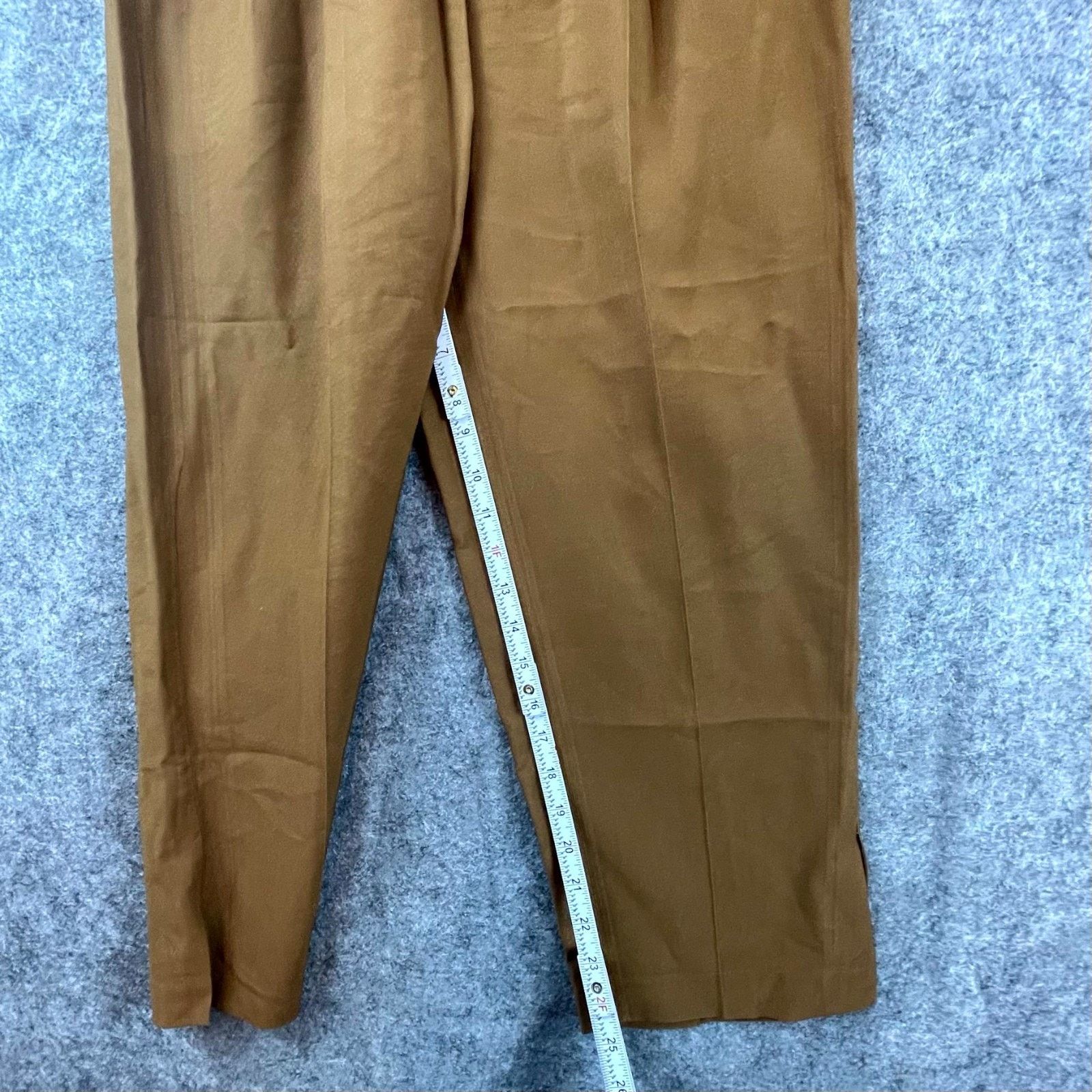 Vince Vince Pants Womens Medium Brown Straight Pleated Trouser Size 30" / US 8 / IT 44 - 5 Thumbnail