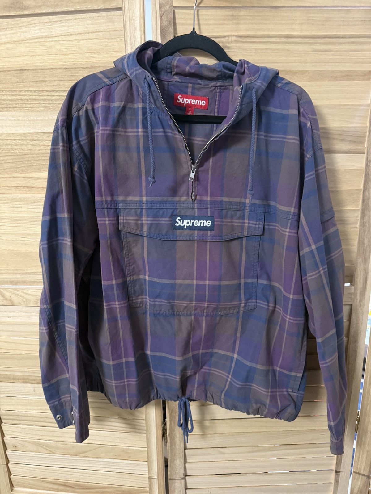 Supreme Supreme - plaid cotton utility anorak | Grailed