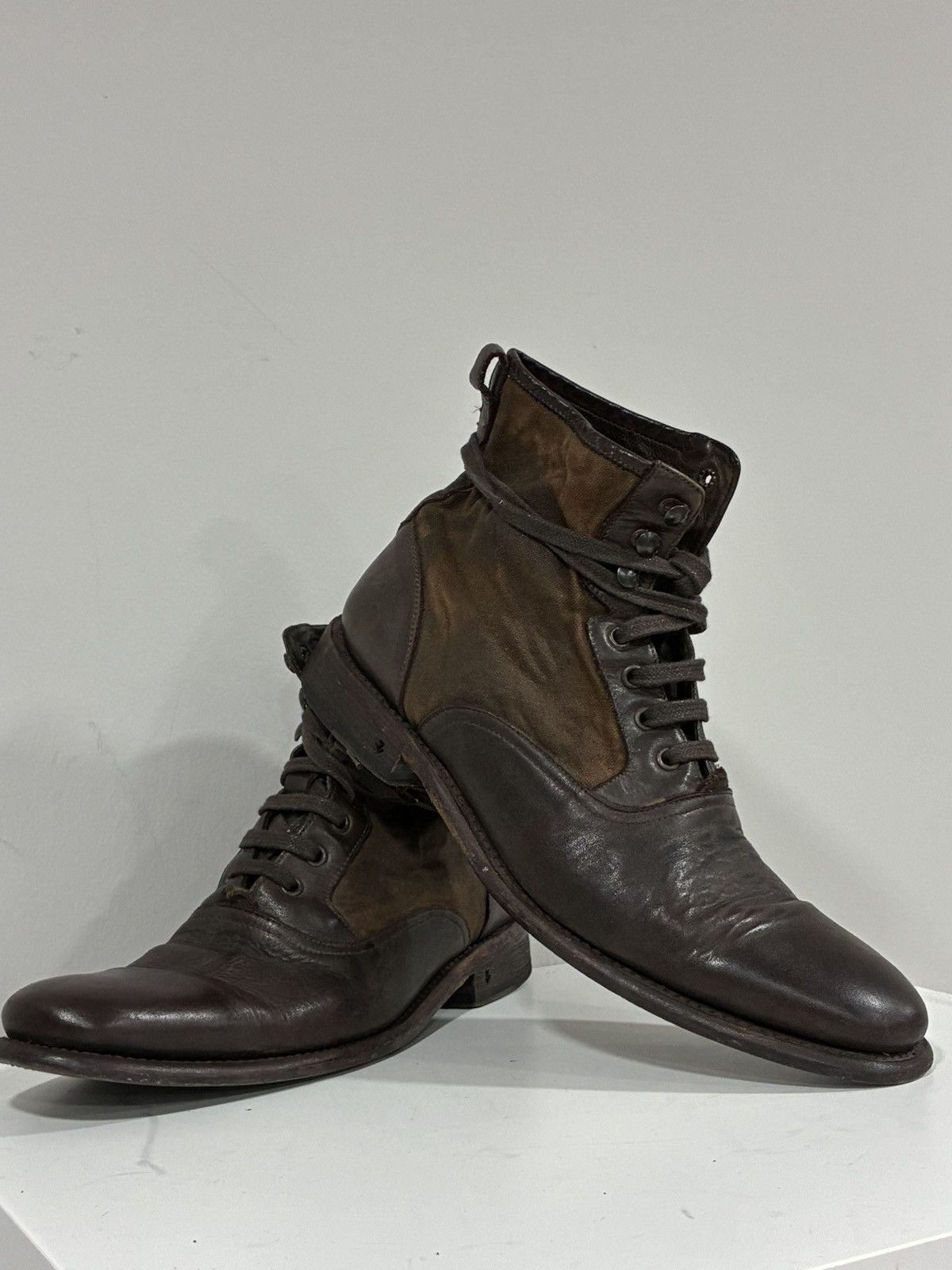 John Varvatos Limited Edition Lace-Up Bowery Spectator Boot 9 EU 42 Size US 9 / EU 42 - 15 Thumbnail