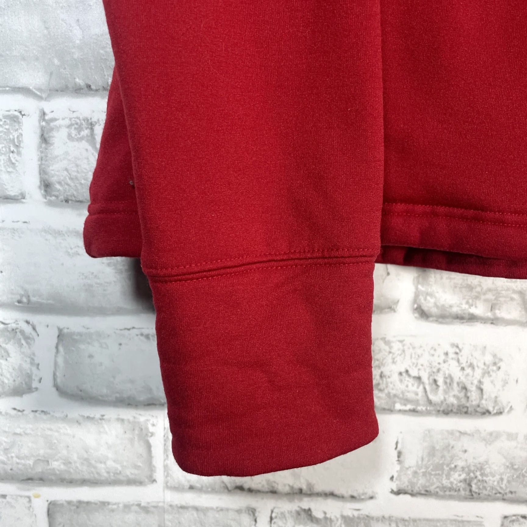 Athleta Athleta Hoodie Womens Size M Red High Neck Fleece Pullover with Pockets Size M / US 6-8 / IT 42-44 - 3 Thumbnail