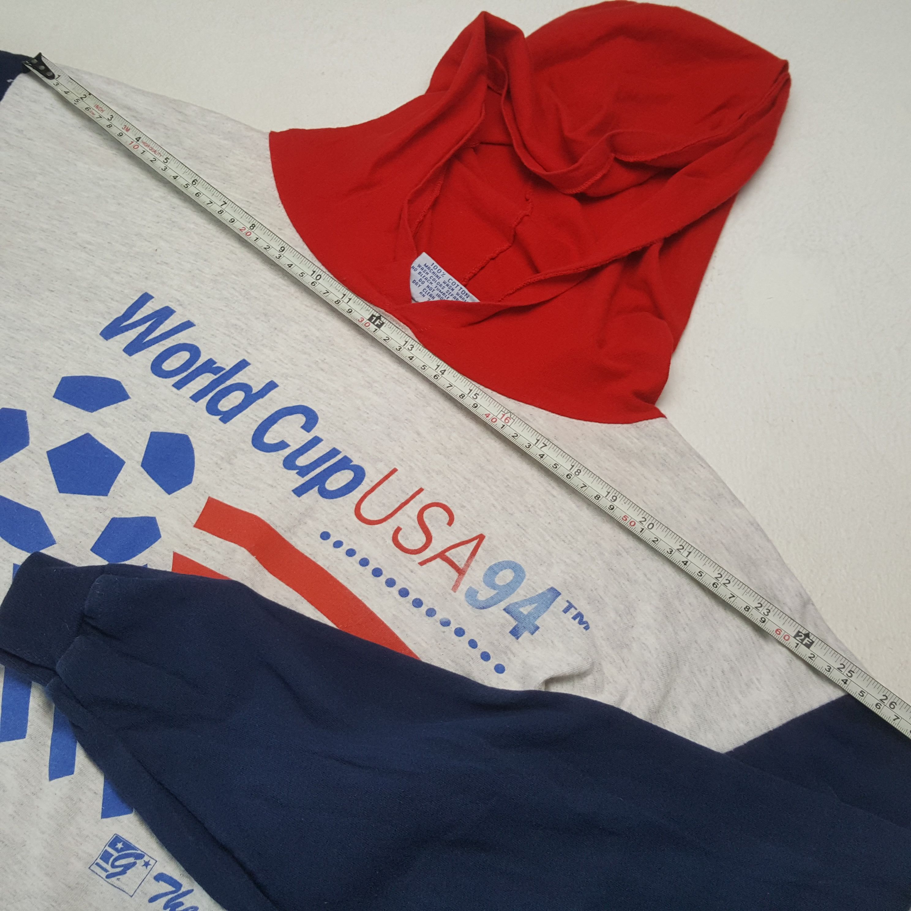 Vintage WORLD CUP USA 1994 Vintage Hoodies C285N18 Size US XL / EU 56 / 4 - 6 Thumbnail