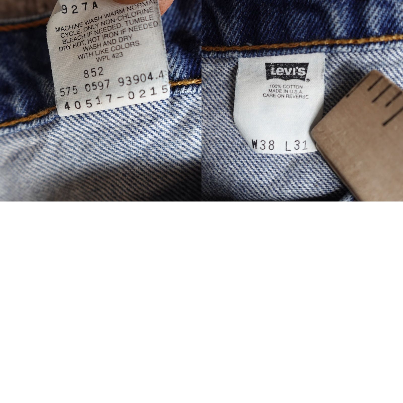 Levi's VINTAGE Levi's 517 Jeans Mens 36 x 30 Blue Bootcut Made in USA Size US 36 / EU 52 - 9 Thumbnail