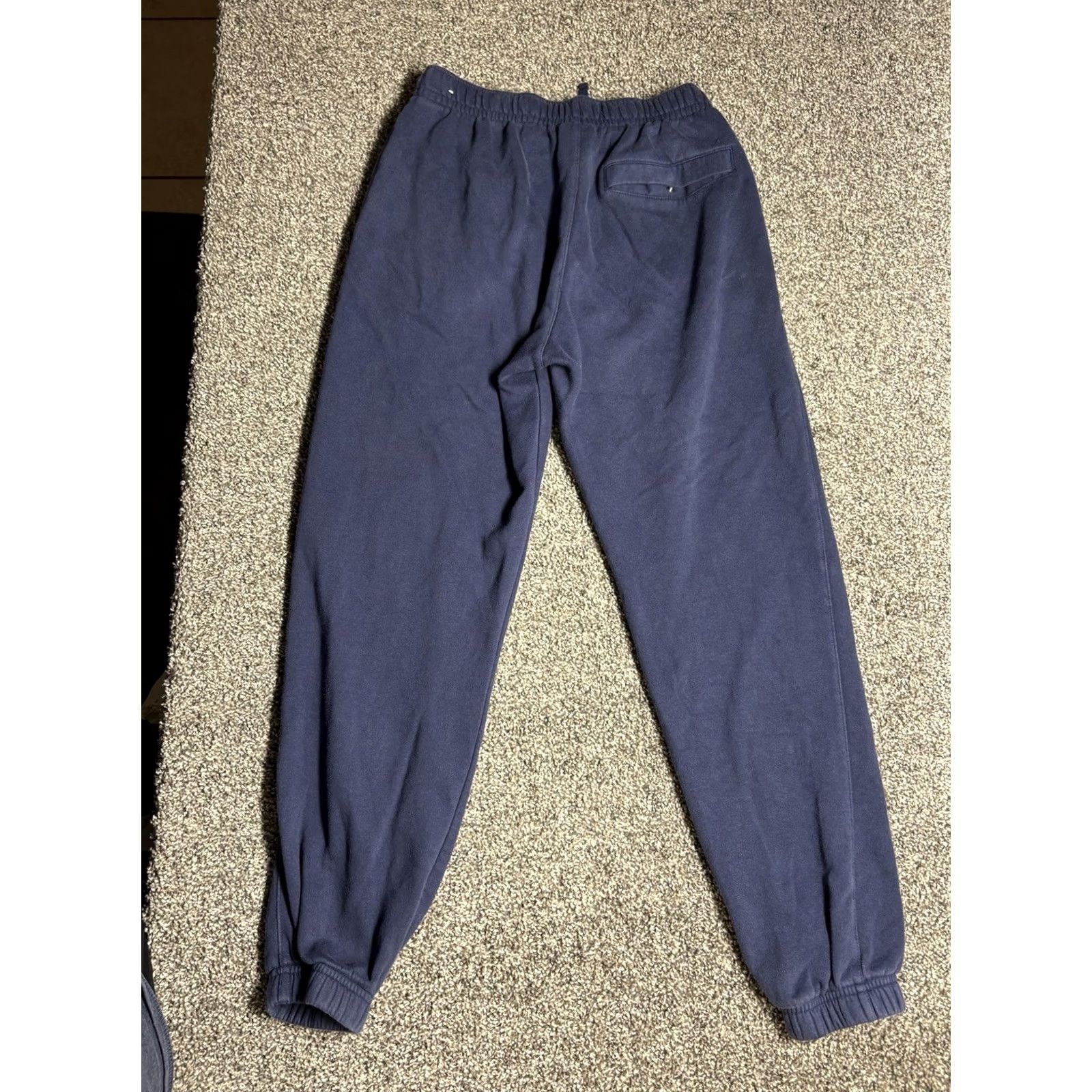 Nike VINTAGE Nike Sportswear Club Fleece Jogger Mens Small Fleece Pants Sweatpants Navy Size US 29 - 2 Thumbnail