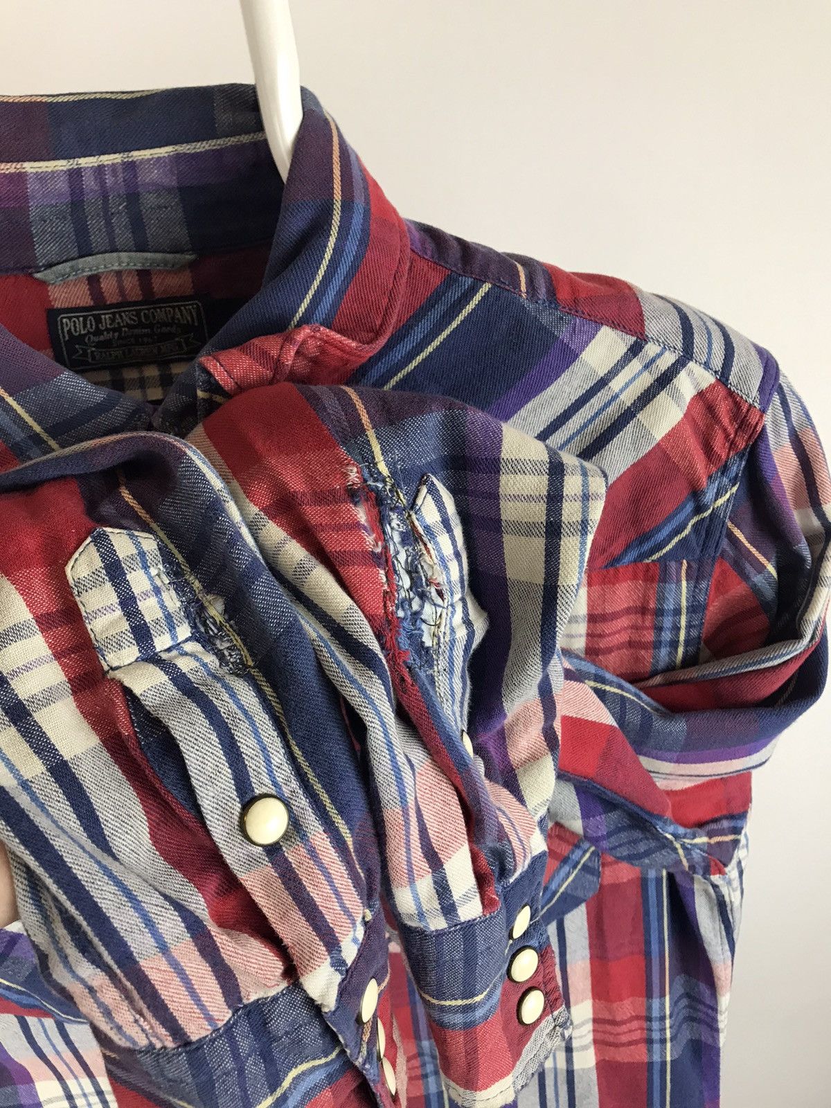 Polo Ralph Lauren × Vintage Vintage Polo Ralph Lauren Jeans Company Multicolour Shirt Size US S / EU 44-46 / 1 - 2 Thumbnail