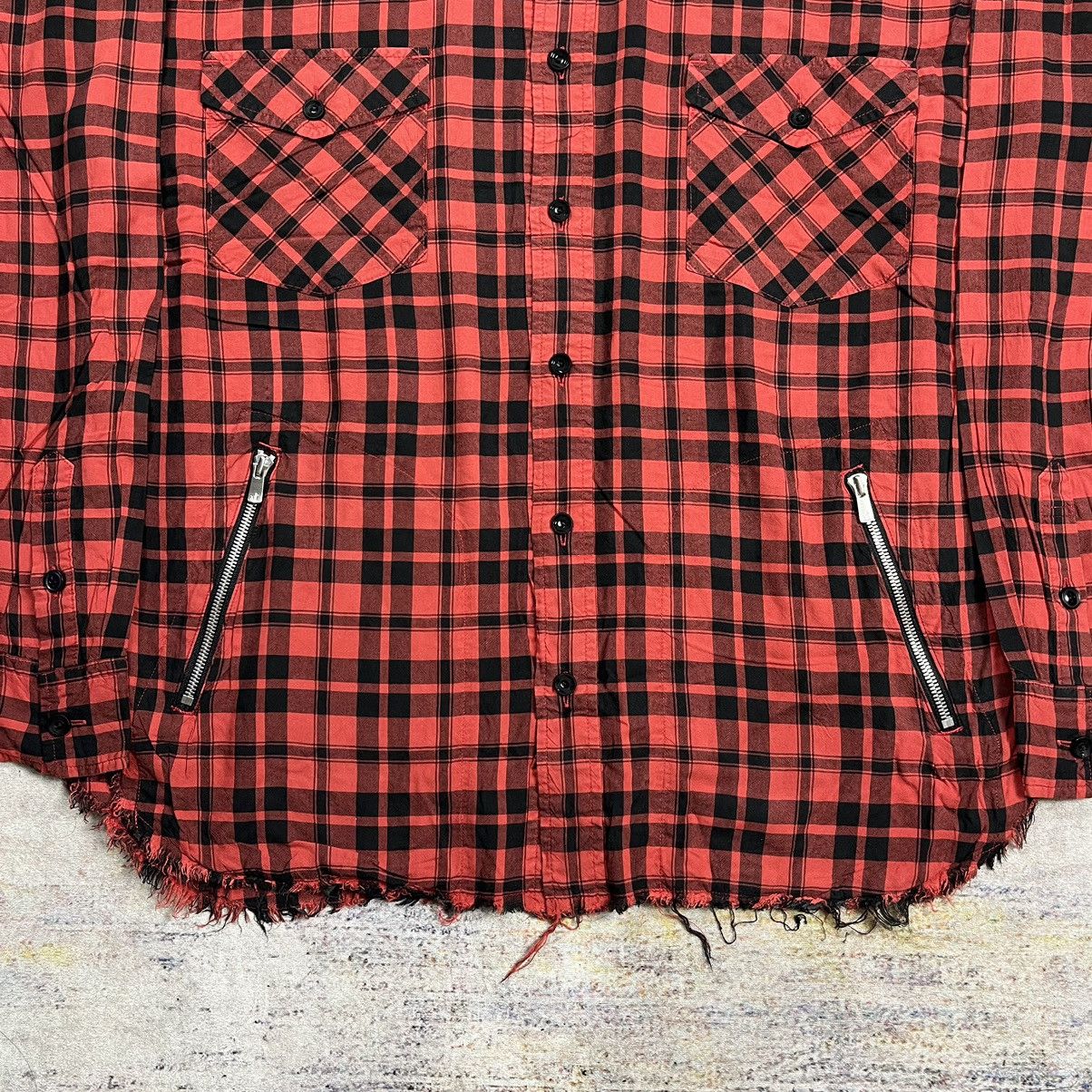 Beauty Beast × Japanese Brand Resound Clothing raw hem plaid shirt Size US M / EU 48-50 / 2 - 5 Thumbnail