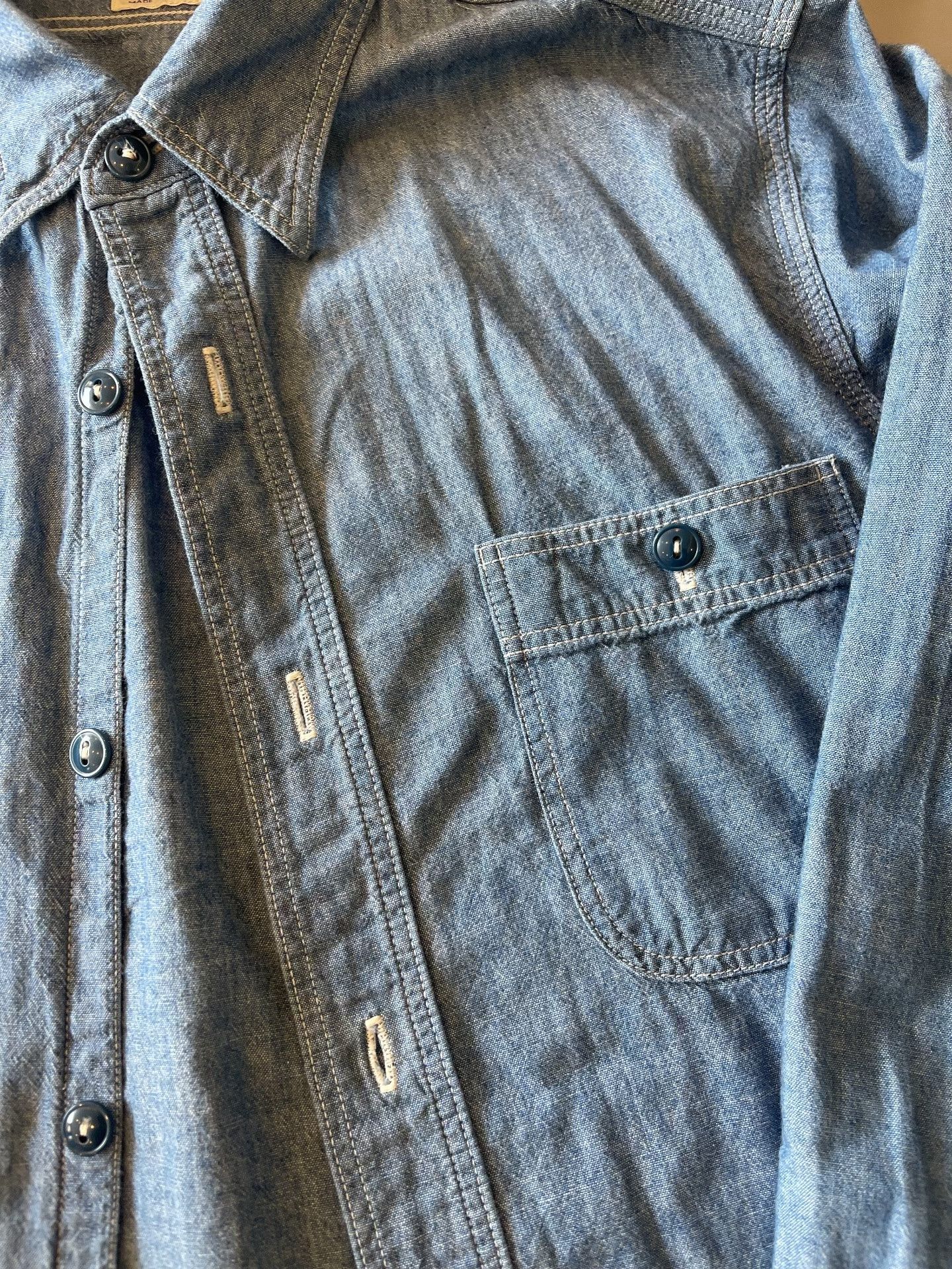 Orslow Orslow Chambray Denim Shirt Size US S / EU 44-46 / 1 - 4 Thumbnail