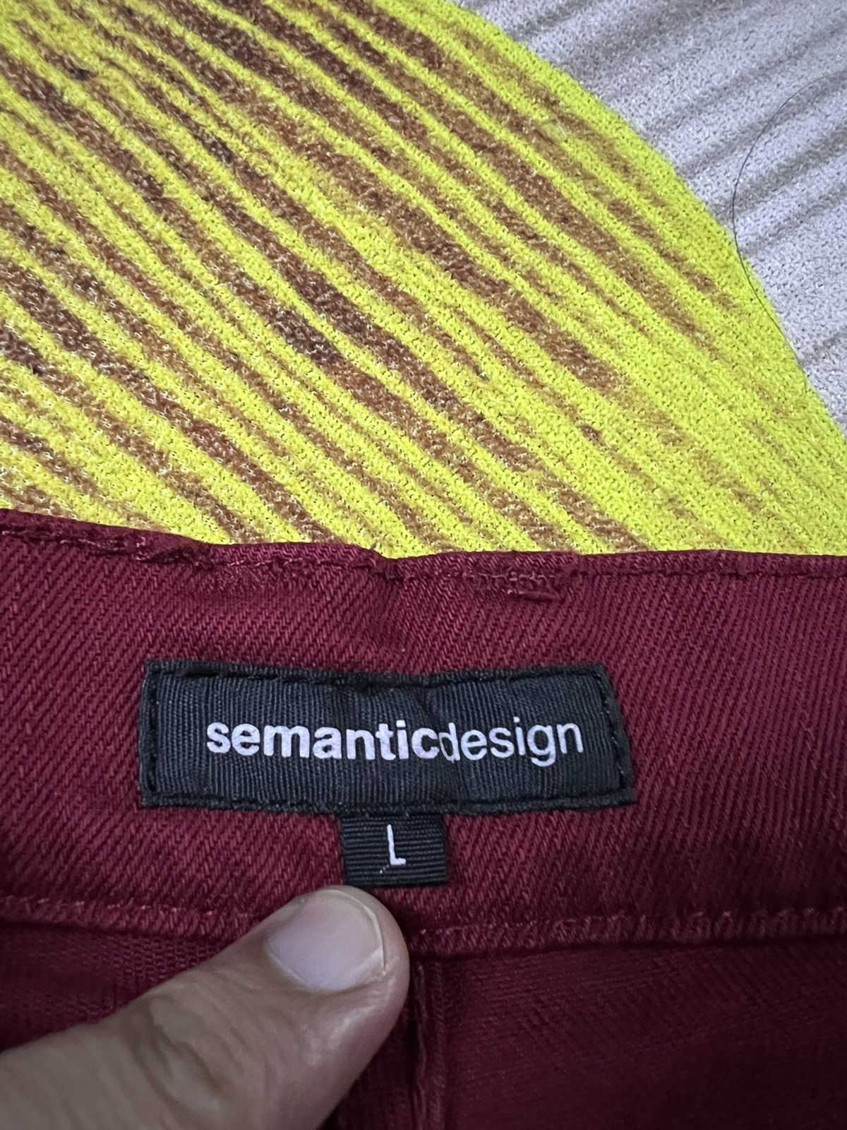 Japanese Brand × semanticdesign SEMANTIC DESIGN CURVE PUNK JEANS VERY RARE Size US 32 / EU 48 - 18 Thumbnail