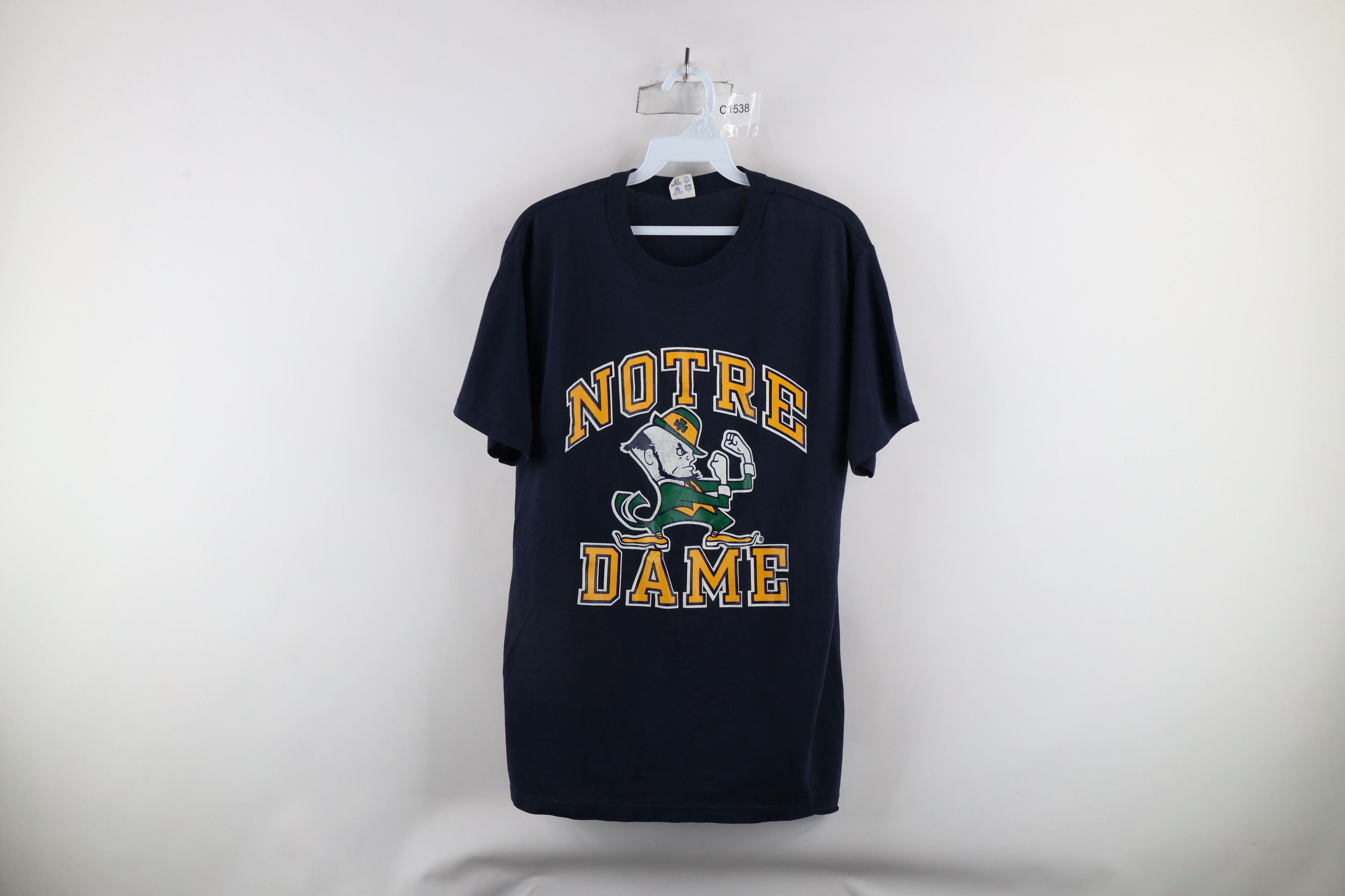 Champion × Vintage Vintage 80s Champion Notre Dame University T-Shirt USA Size US L / EU 52-54 / 3 - 1 Thumbnail