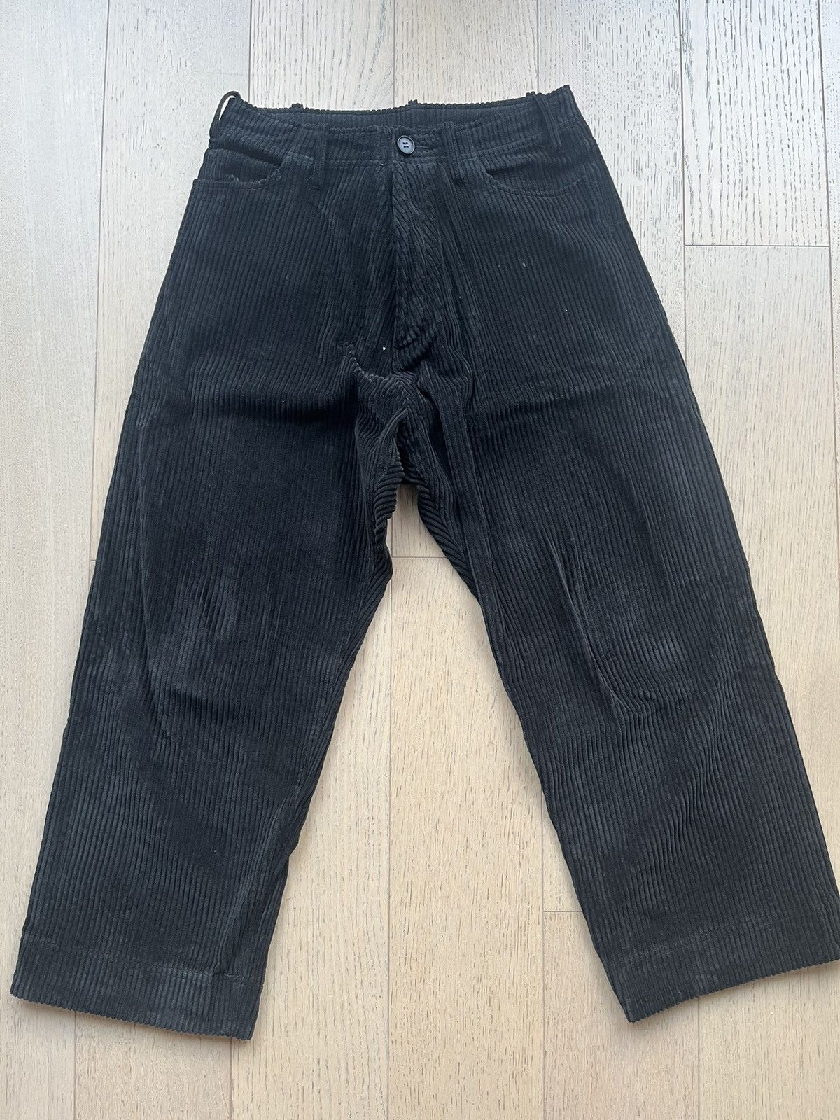 JAN-JAN VAN ESSCHE TROUSERS＃68 サイズS 中古 Jan Jan Van Essche trousers#68 in sumi grey linen twill