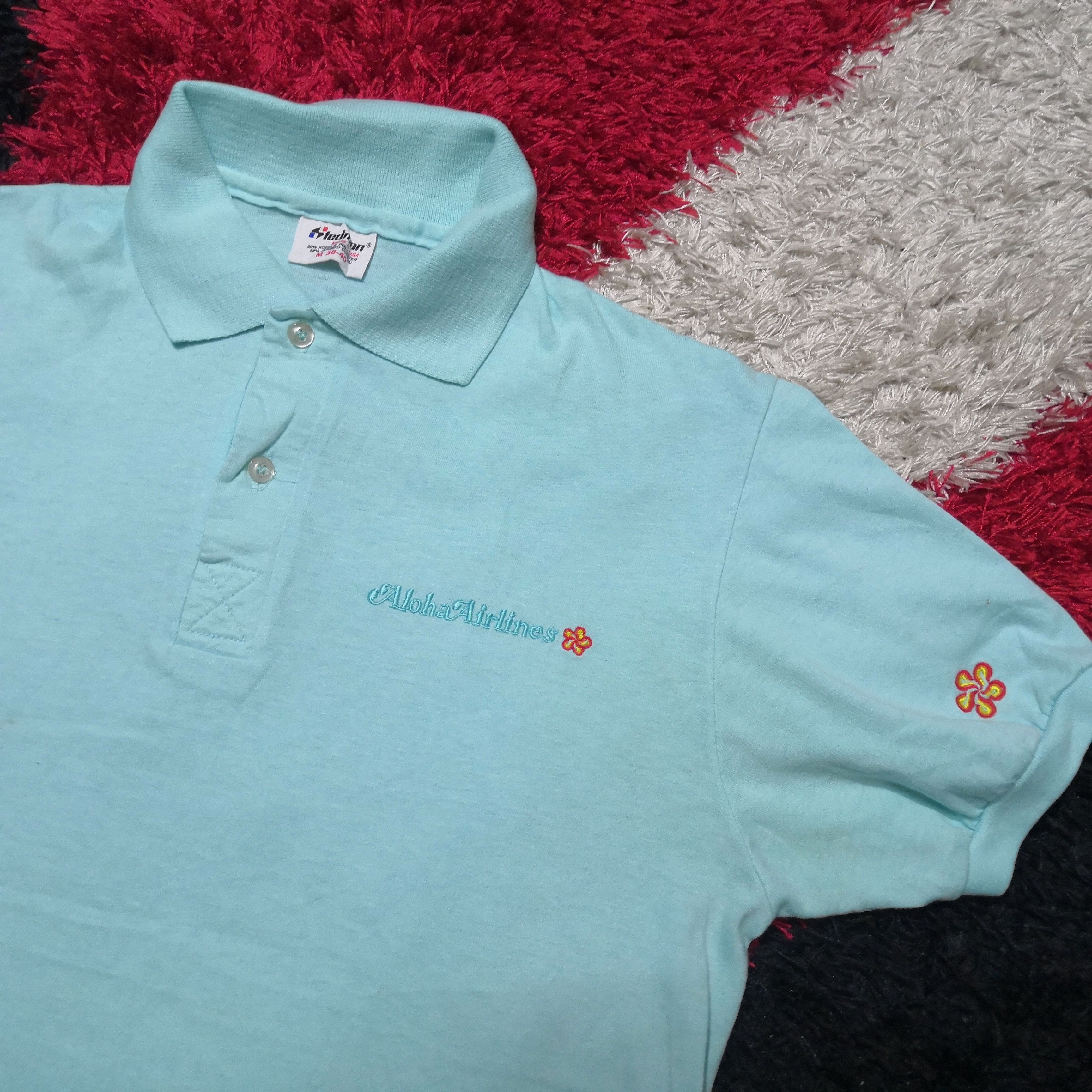Vintage Vintage 70s Aloha Airline T-Shirt Stedman Aloha Polo Tees Size US M / EU 48-50 / 2 - 3 Thumbnail