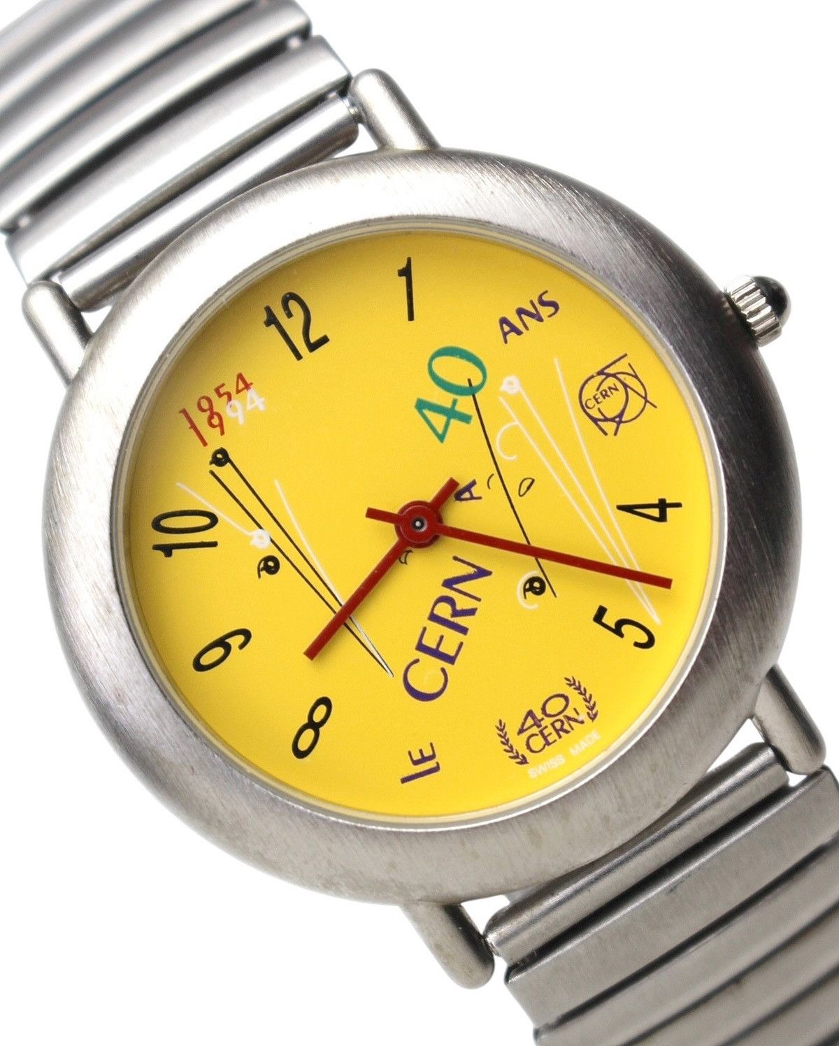 Vintage 1994 CERN 40TH ANNIVERSARY COMMEMORATIVE WATCH Size ONE SIZE - 3 Thumbnail
