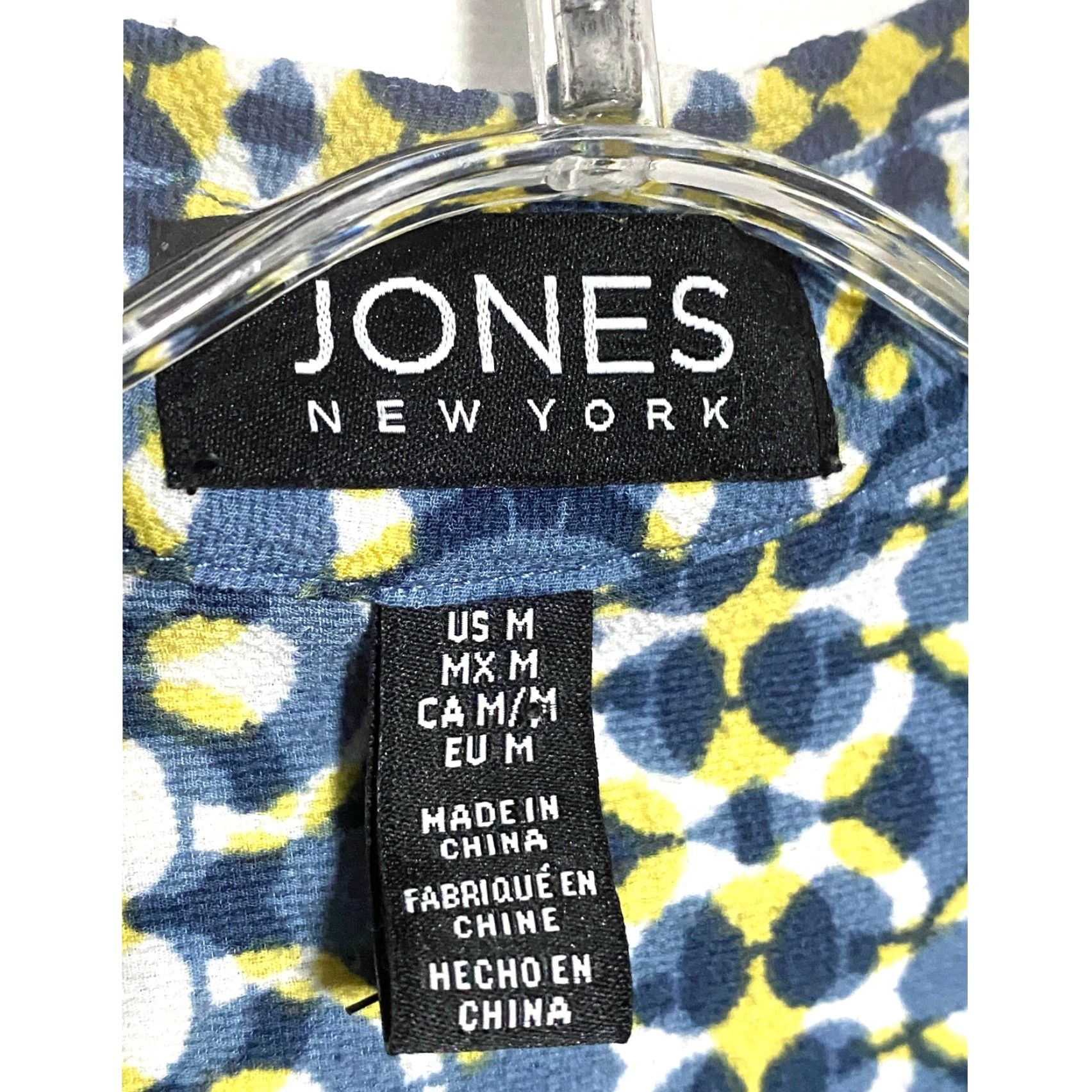 Jones New York Jones New York Sleeveless Button Top Blouse Tie Front M Boho Artsy Hippie Retro Shirt Womens M Blue Size M / US 6-8 / IT 42-44 - 5 Thumbnail