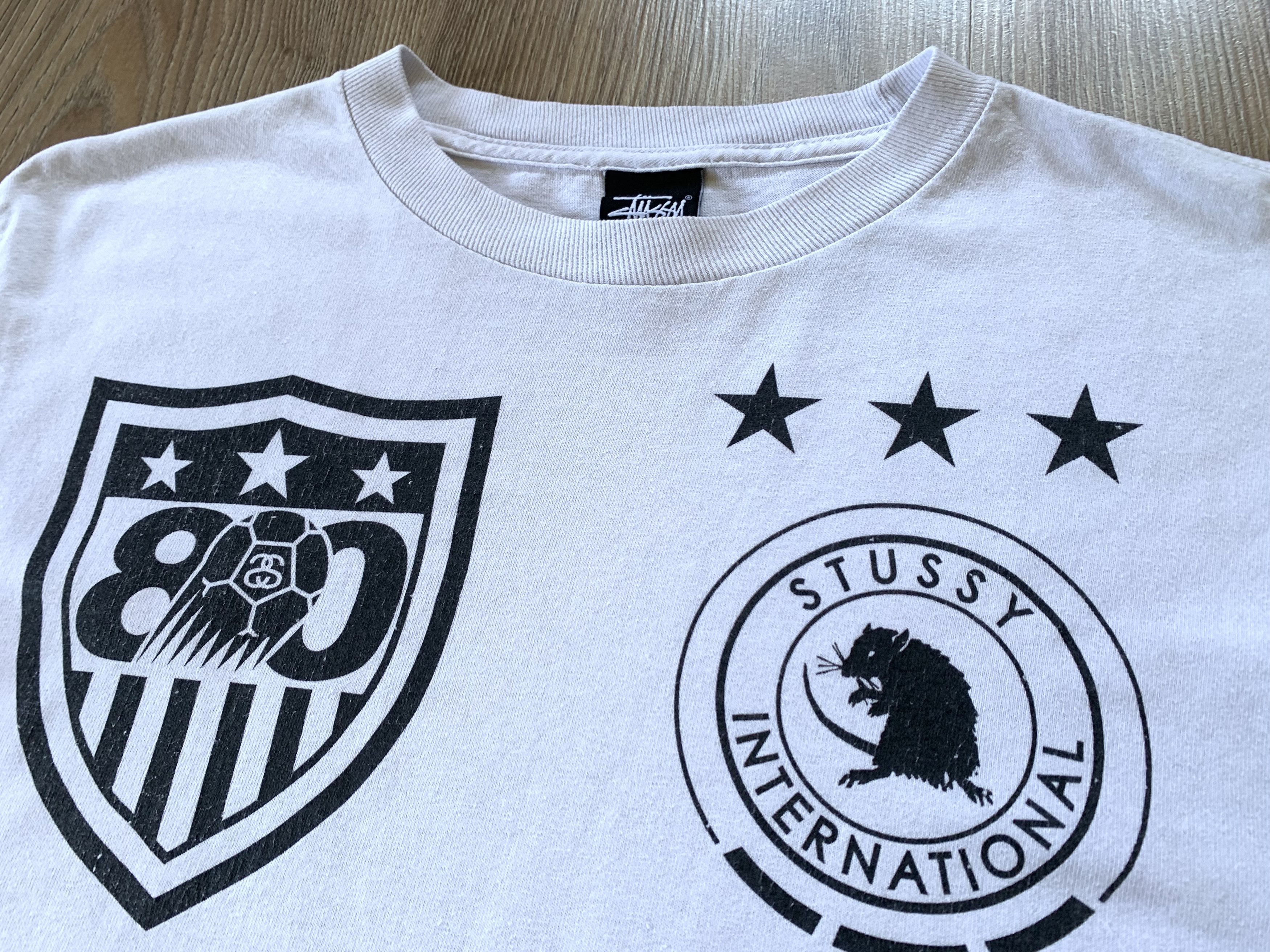 Stussy × Vintage Vintage Stussy International Soccer Printed Long Sleeve Size US S / EU 44-46 / 1 - 4 Thumbnail