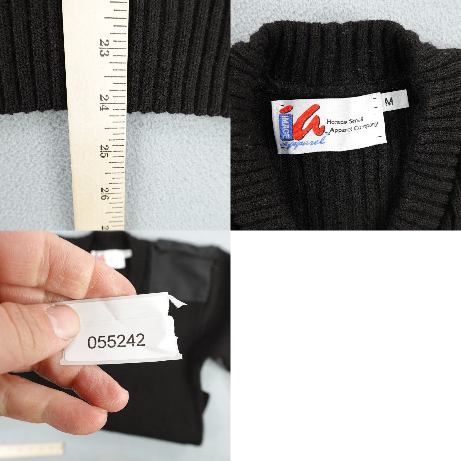 Vintage VINTAGE Horace Small Sweater Mens Medium Black Pullover V-Neck Tight-Knit Outdoor Size US M / EU 48-50 / 2 - 8 Thumbnail