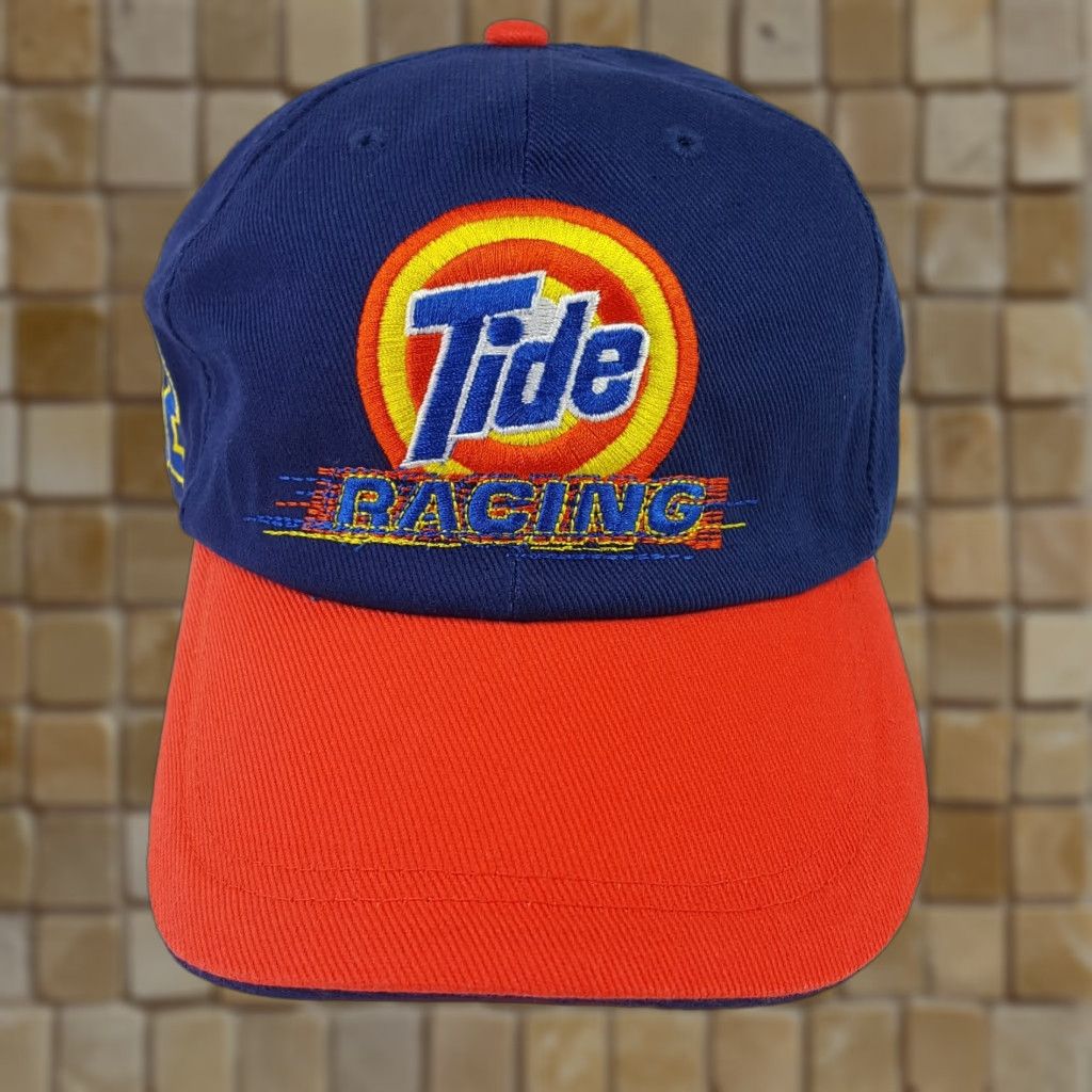 NASCAR VINTAGE Tide Racing NASCAR Snapback Adjustable Twill Blue Hat Baseball Cap Car Size ONE SIZE - 1 Thumbnail