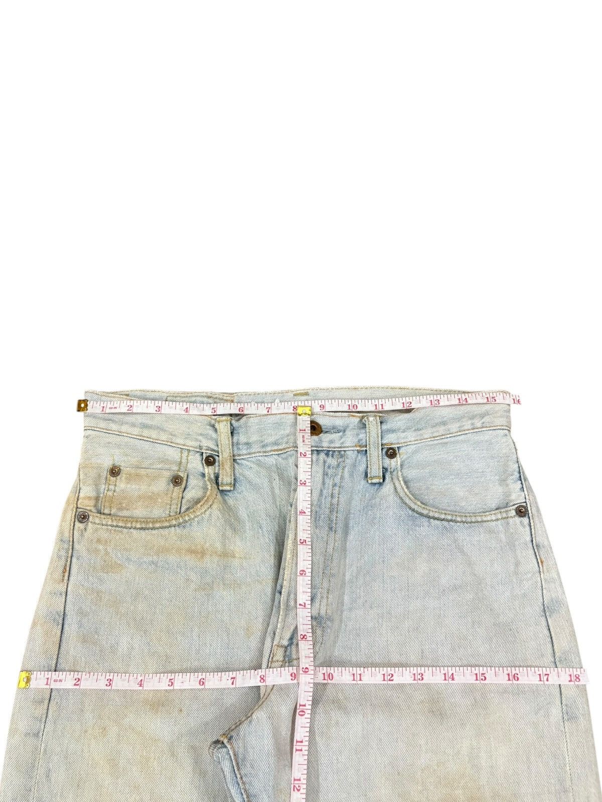Japanese Brand Vintage Japanese Brand Dirtied Mud Wash Loose Selvedge Jeans Size US 31 - 11 Thumbnail
