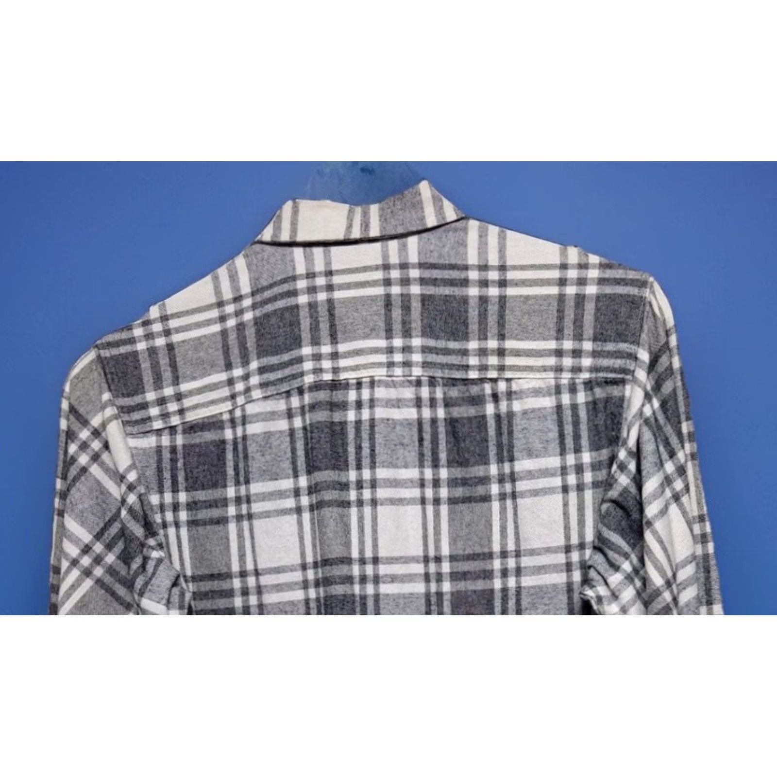 Vintage RedHead Men’s Plaid Flannel Button-Down Shirt Gray Cotton Regular M Long Sleeve Pocketed Size US M / EU 48-50 / 2 - 5 Thumbnail