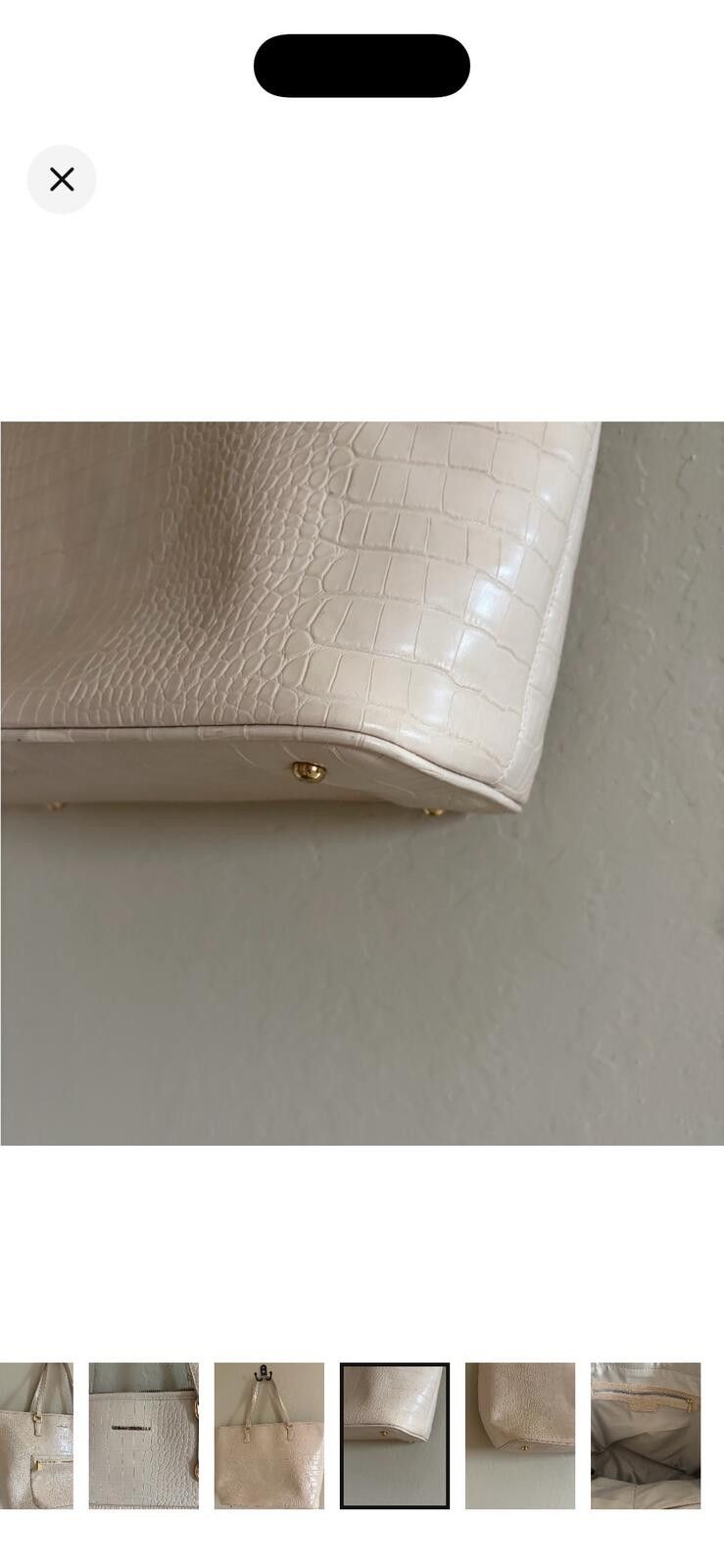 Other Urban Originals Cream Textured Tote Size ONE SIZE - 6 Thumbnail