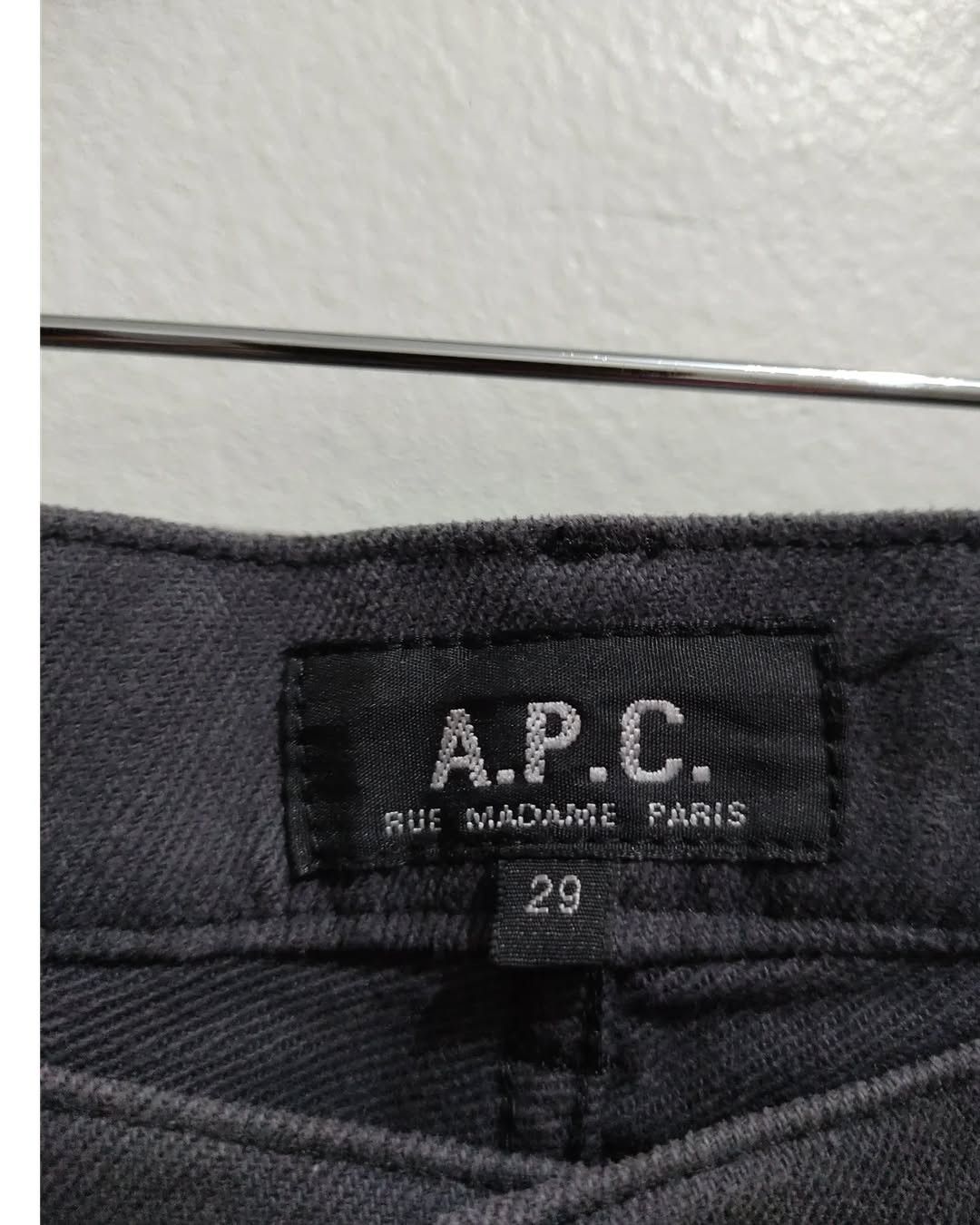 A.P.C. × Designer × Japanese Brand Vintage A.P.C. Gray Slim fit Jeans Size US 30 / EU 46 - 8 Thumbnail