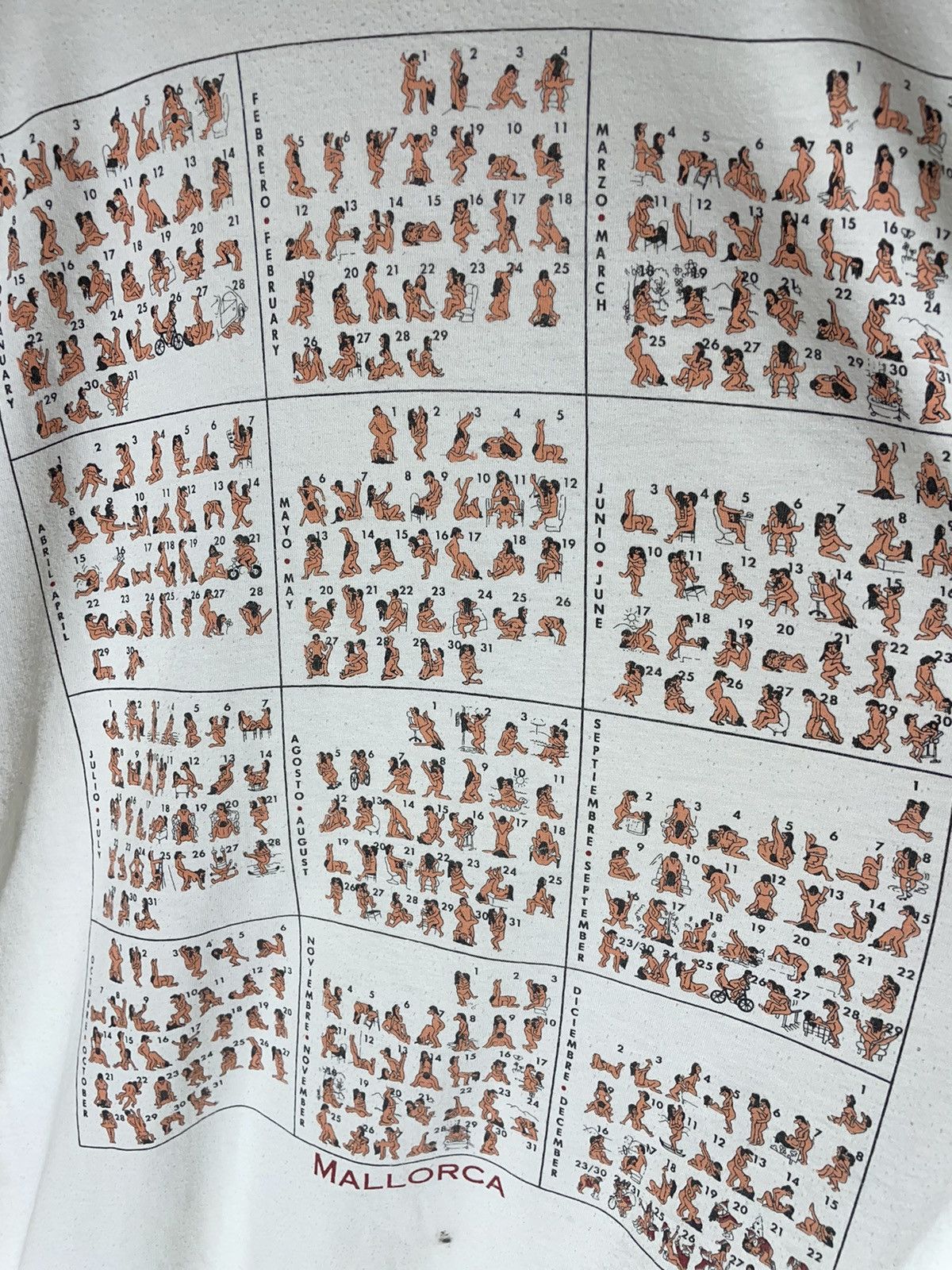 Vintage Kamasutra 365 days Humor crazy vintage T shirt 90s Size US XL / EU 56 / 4 - 2 Thumbnail