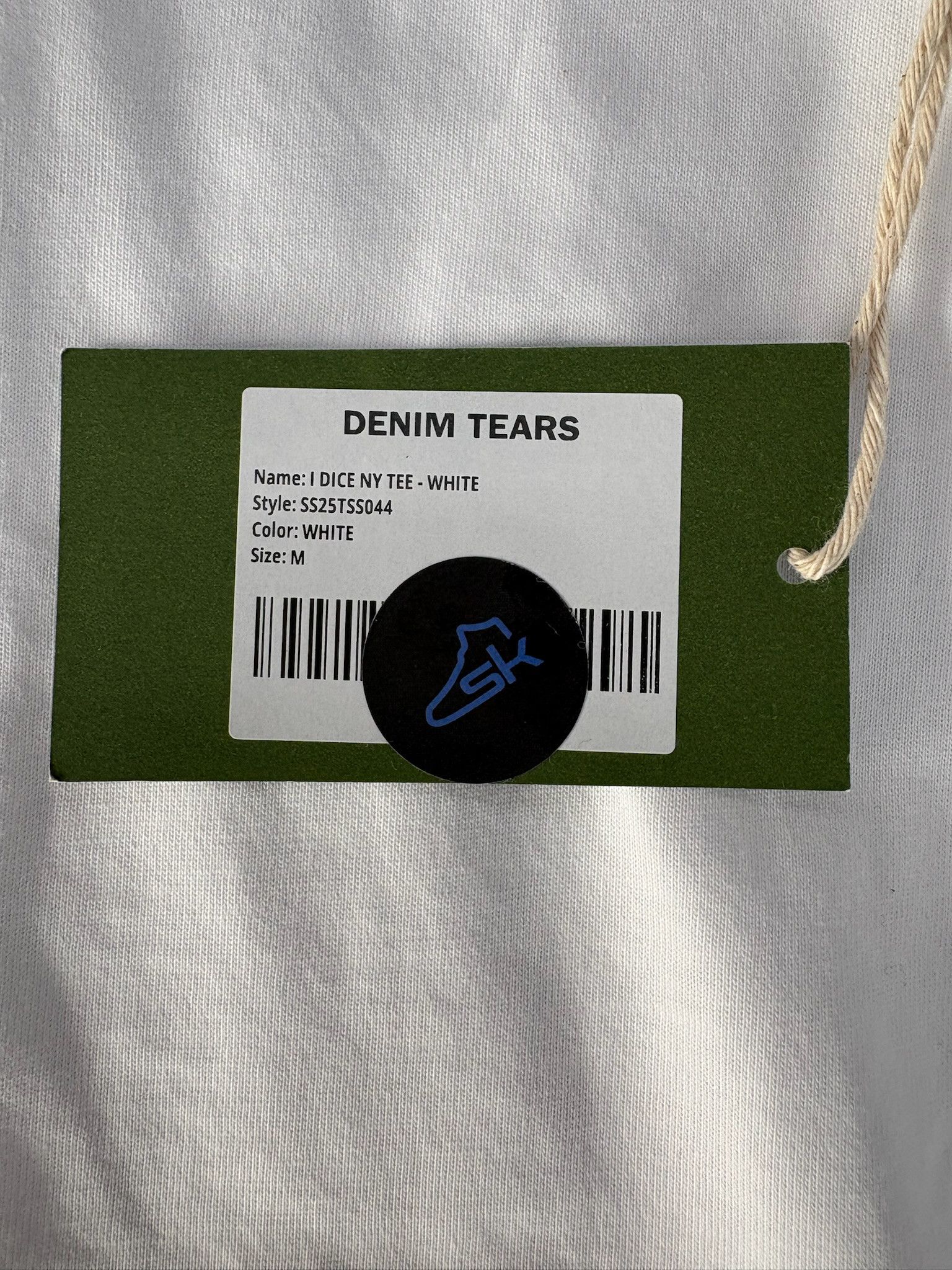 DENIM TEARS Denim Tears "Cee-Lo NY" Tee (White) Size US M / EU 48-50 / 2 - 3 Thumbnail