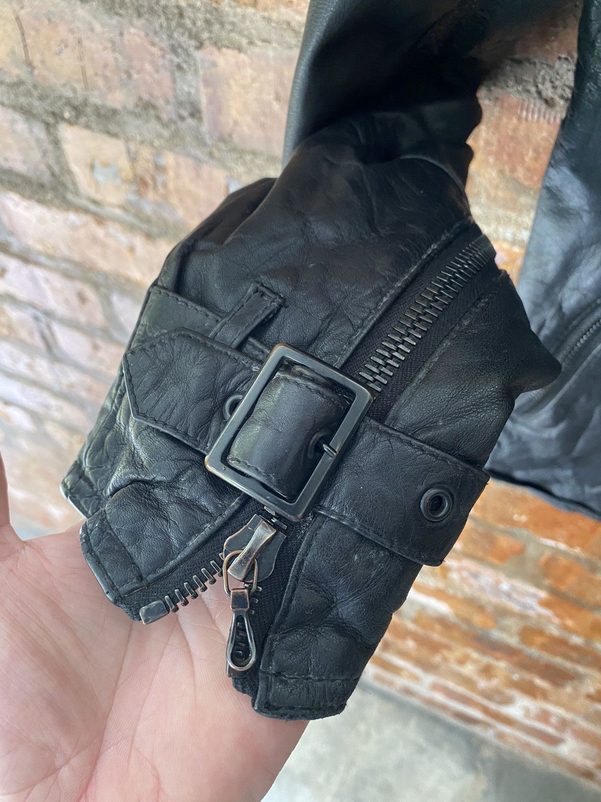 Shellac 🔥2000s Rider Multi zipper Leather Jacket Size US M / EU 48-50 / 2 - 7 Thumbnail