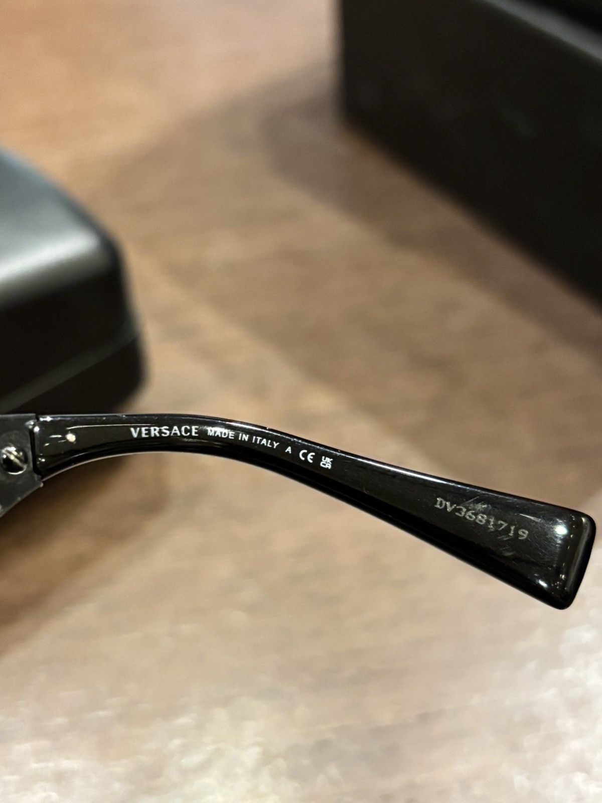 Versace Versace Black Visor Sunglasses Size ONE SIZE - 5 Thumbnail
