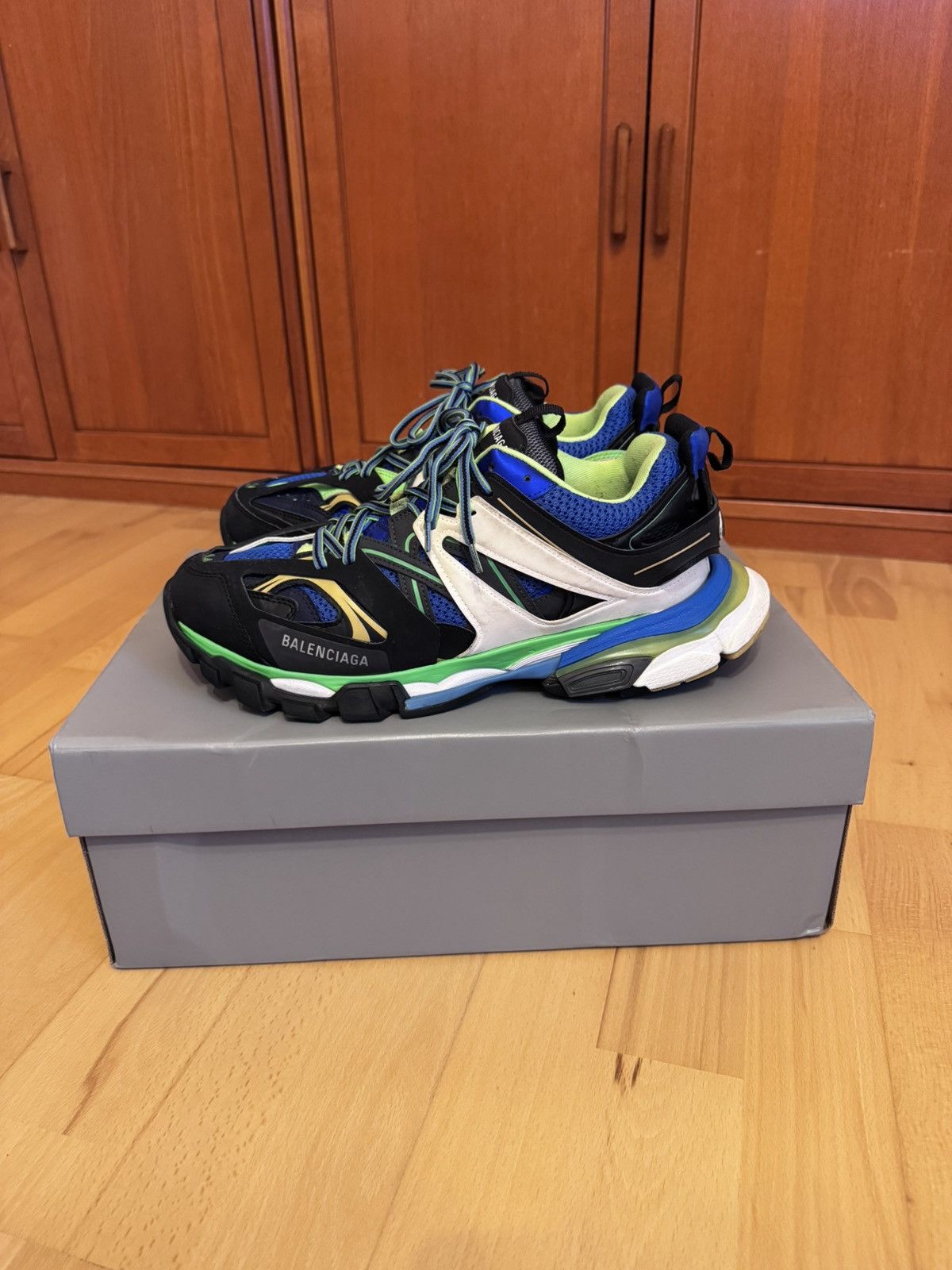 Balenciaga Track Green White Blue Black