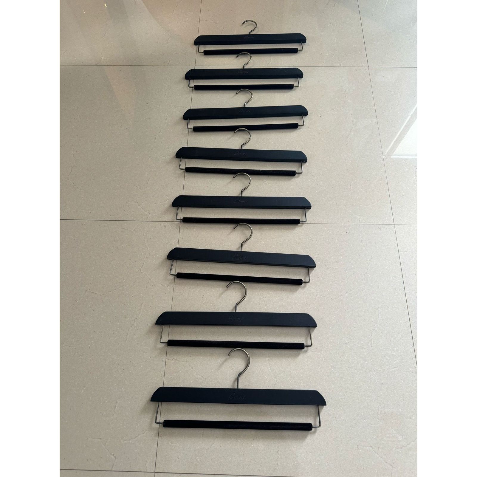 Brioni o1rshd1 Size: OS / 8 Brioni Pant Hangers in Black Size ONE SIZE - 5 Thumbnail