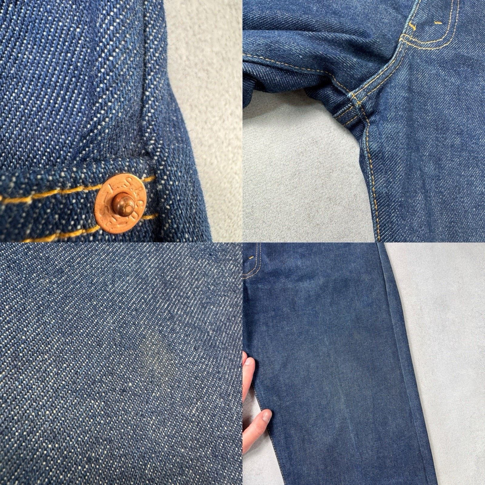 Levi's Vintage 80s Levis 505 Blue Denim Pants Size 34/32 Orange Tag Size US 34 / EU 50 - 19 Thumbnail